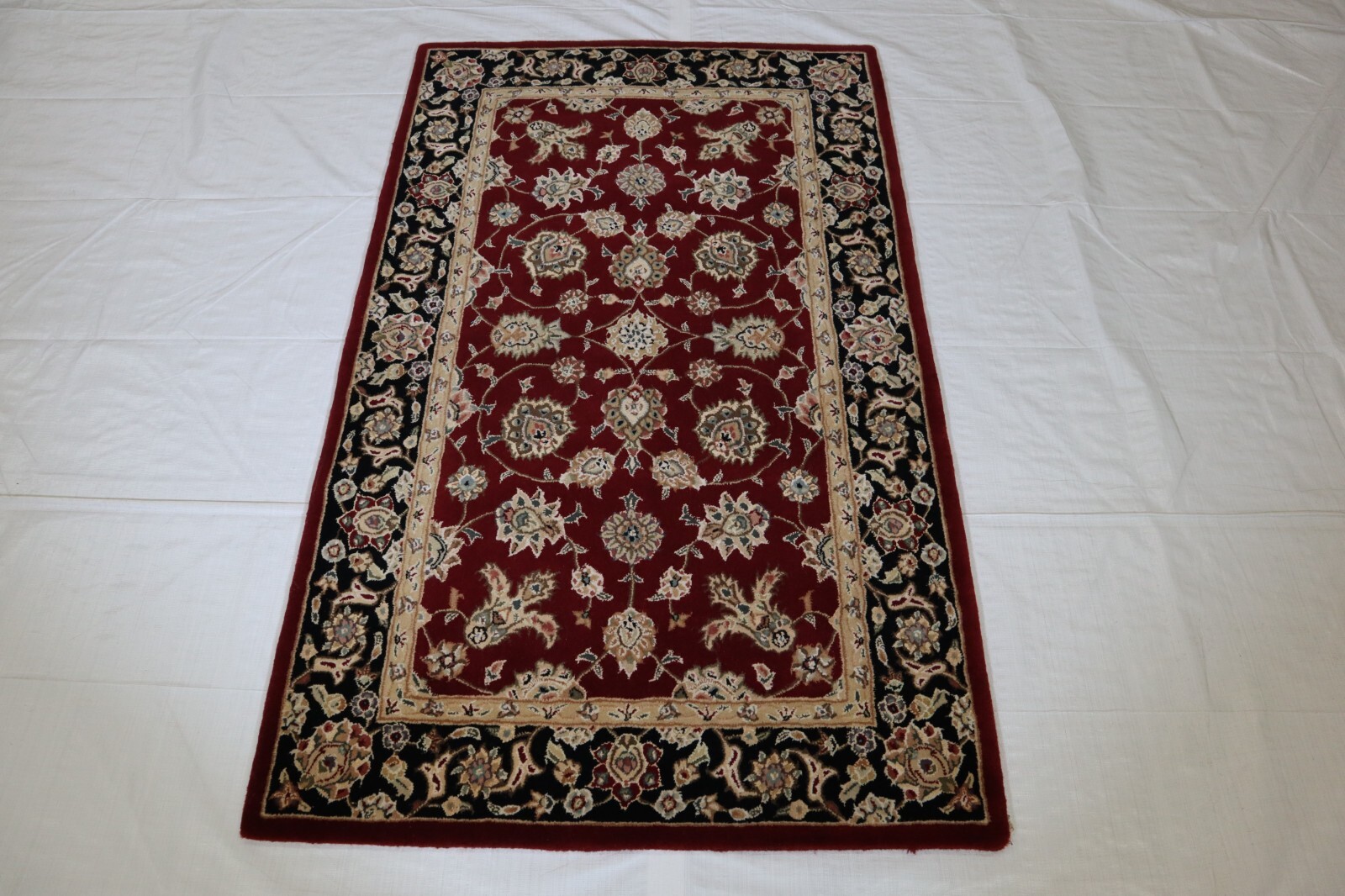 3’0″ x 5’0″ ft. Geometric Vegetable Dye Hand Knotted Wool Floral Area Rug