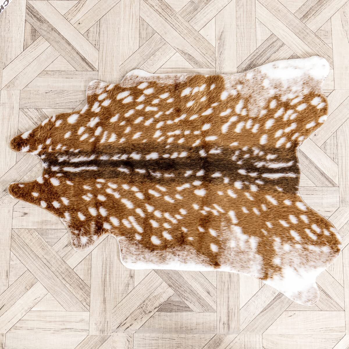 FAUX COWHIDE RUG ANIMAL PRINT AREA RUG DEER HIDE RUG SIKA DEER CARPET COW HIDES