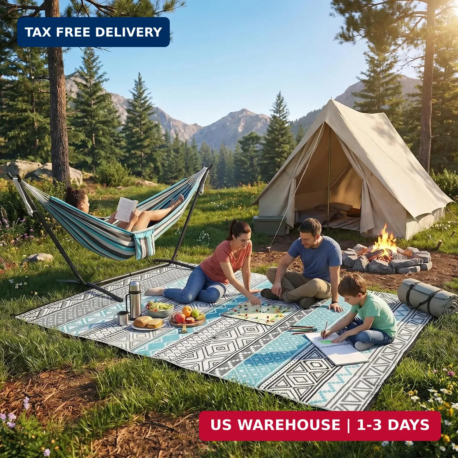 Outdoor Rug 10×20 Large Outdoor Plastic Straw Rug, Waterproof Reversible Plastic