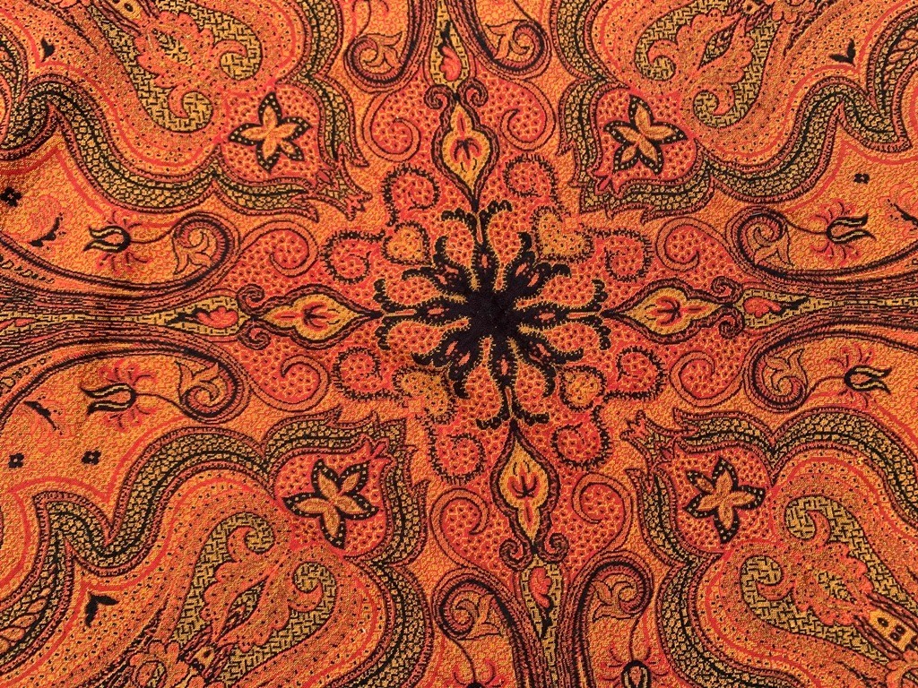 Vintage Paisley Shawl, 100 % Pure Woolen Scarf, Woolen Round Women Shawl 4×5 ft
