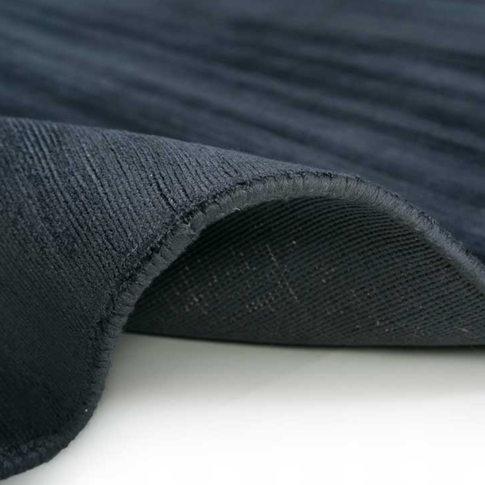 Black Modern Area Rug Non Slip Backing Floor Carpet Living Room Bedroom Decor