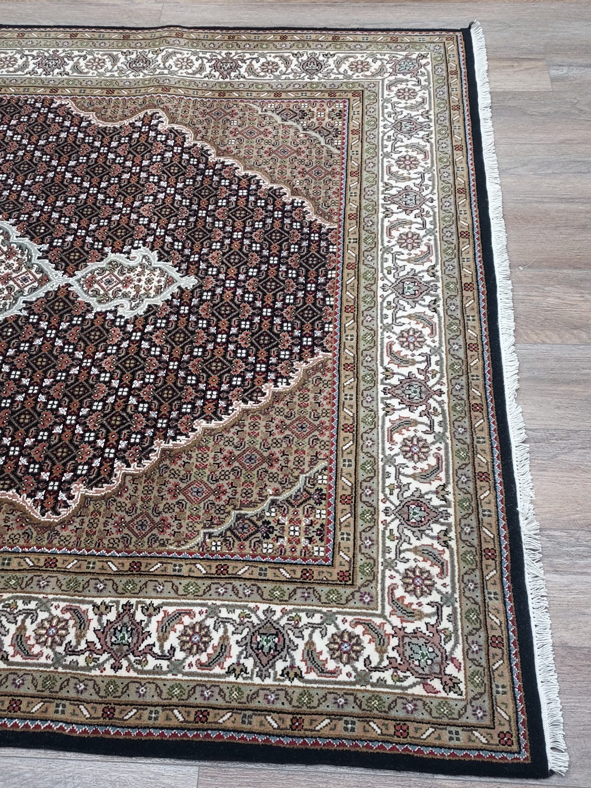 Anatolian Turkish Rug.Fish Design HandMade Rug ,Turkish Silk&Wool Rug ,5.5×8 Ft