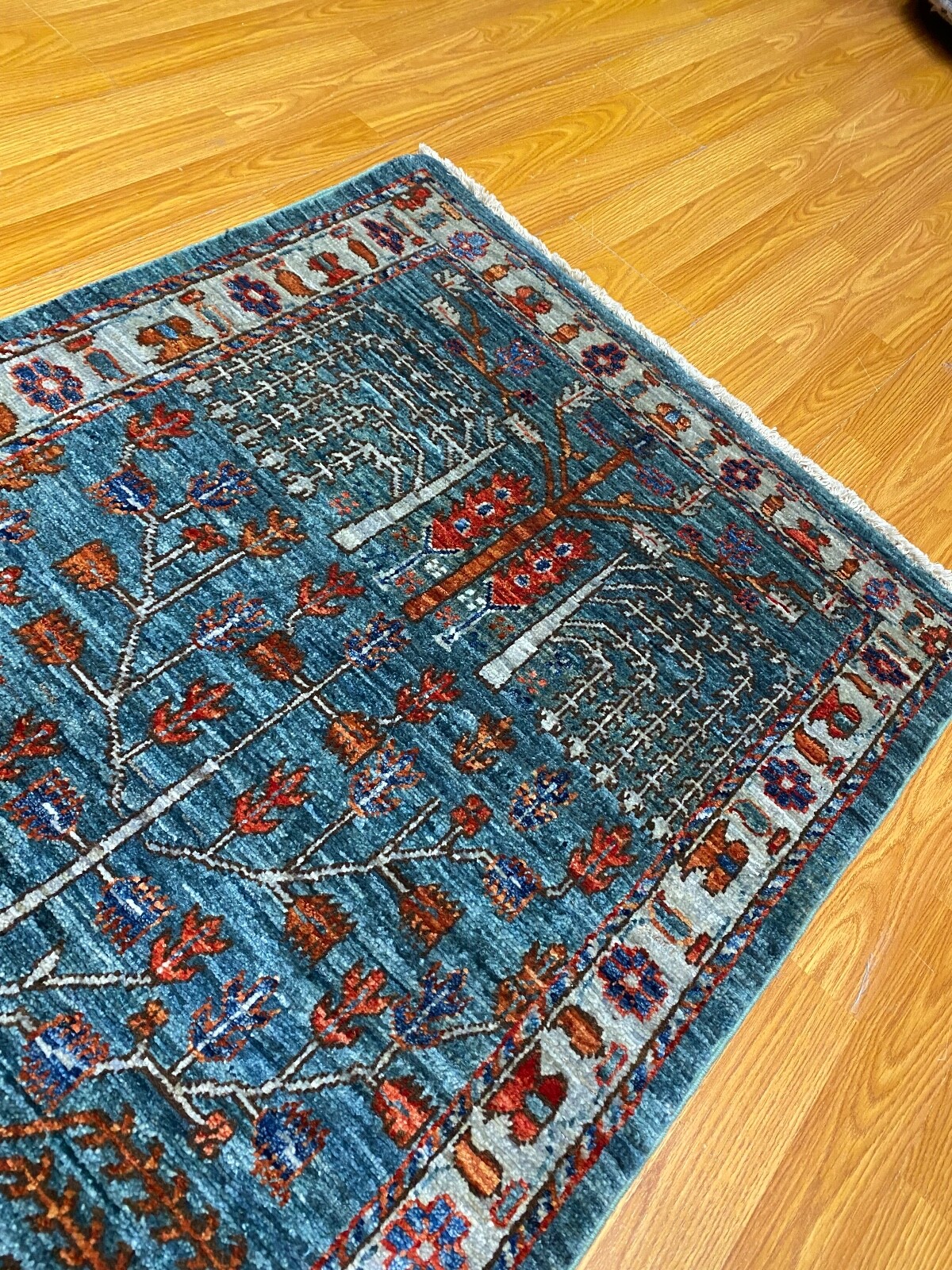 3 X 10 Ft Garden Design Hand Knotted Wool Rug