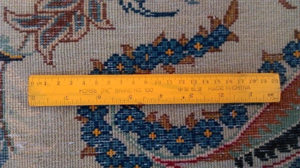 10.6 x 13.7 Silver Charm Perrsian Kashaan Rug 80839