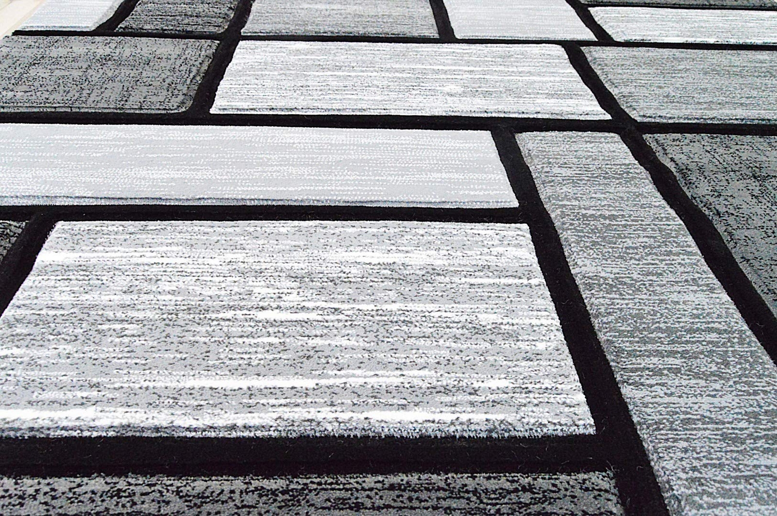 Premium Carved Modern Contemporary Abstract Rug 3995 Gray 2’7”x4′