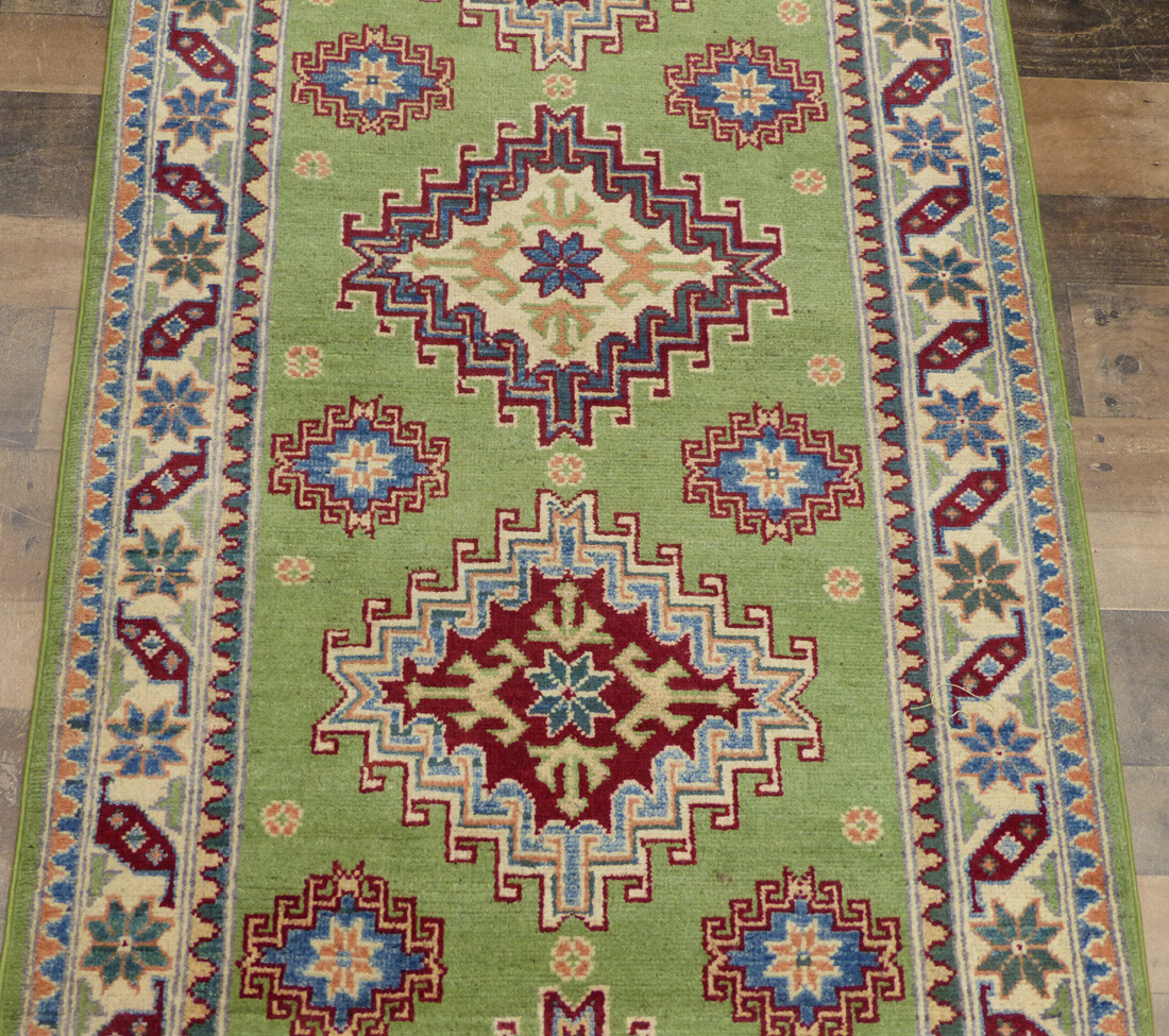 2’8″x6’8″ New Pakistani Super Kazak hand knotted wool Oriental area rug runner