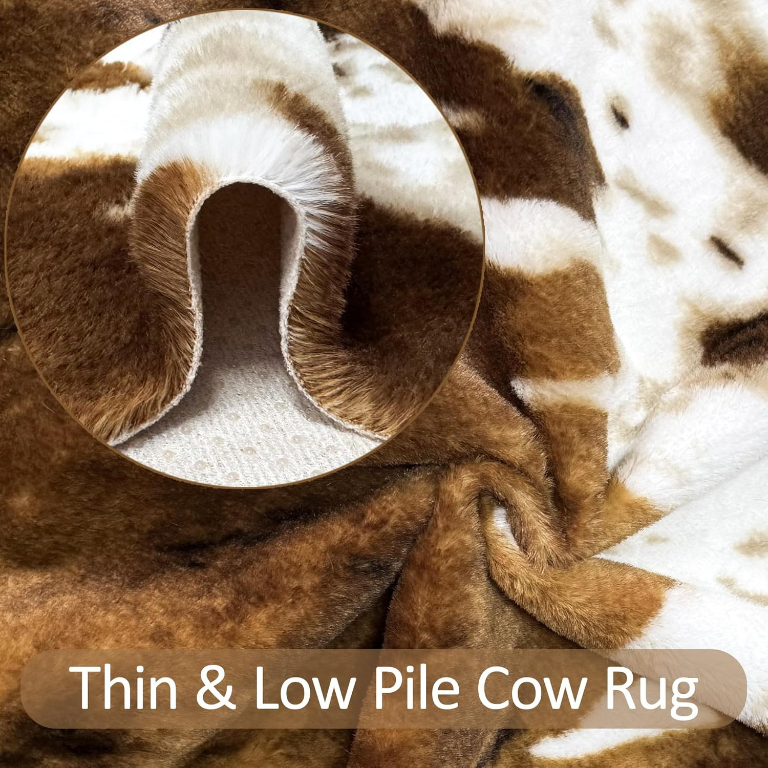Small Faux Cowhide Rug Cow Carpet Mat Cow Print Area Rug 3.6′X2.46′ | Cow Hide R