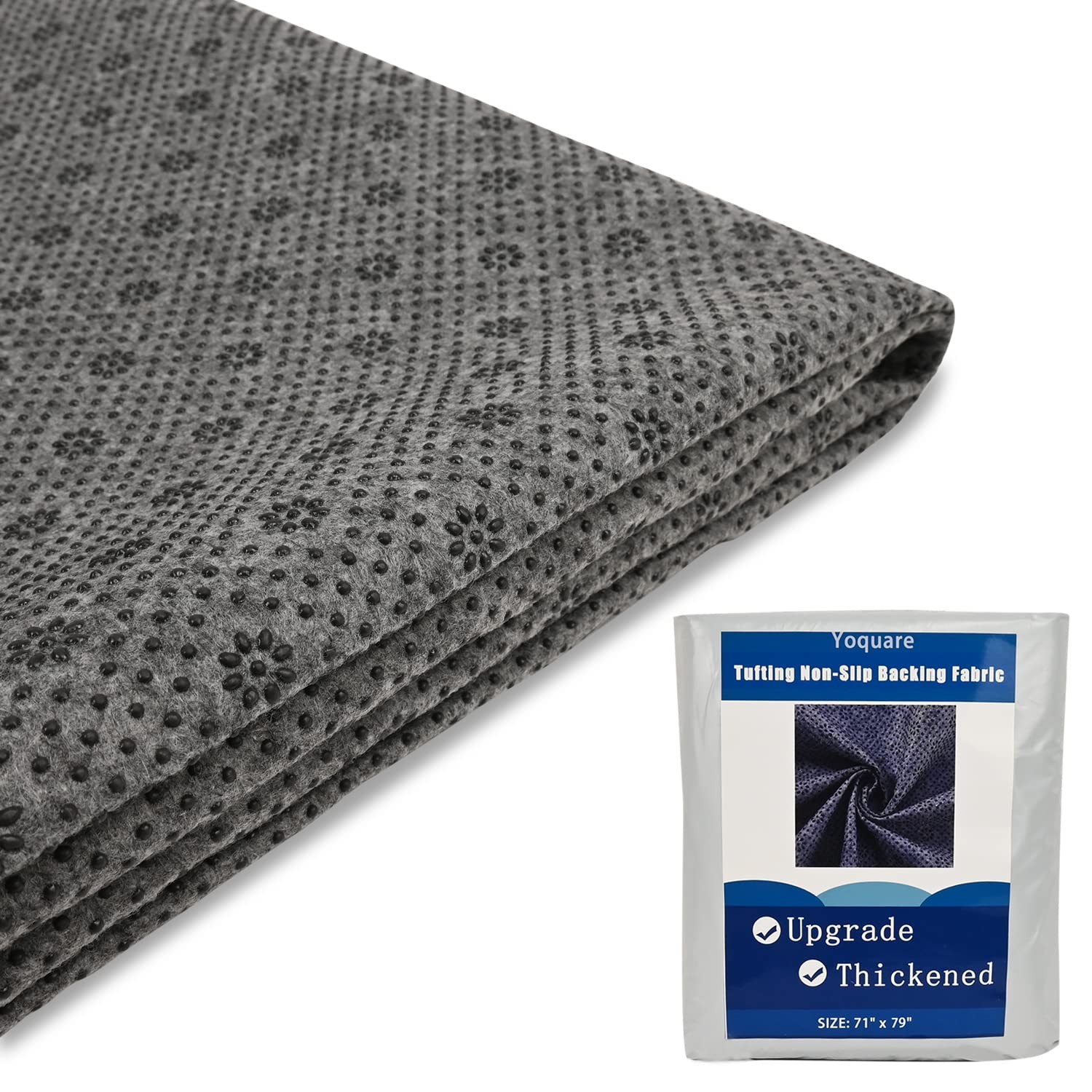 NonSlip Tufting Cloth Thick Backing Fabric, 2mm Thick More WearResistant & Te…