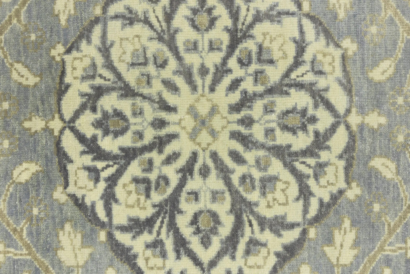 Handmade Muted Floral Transitional Oriental Rug Entryway Decor Carpet 5X8 ft