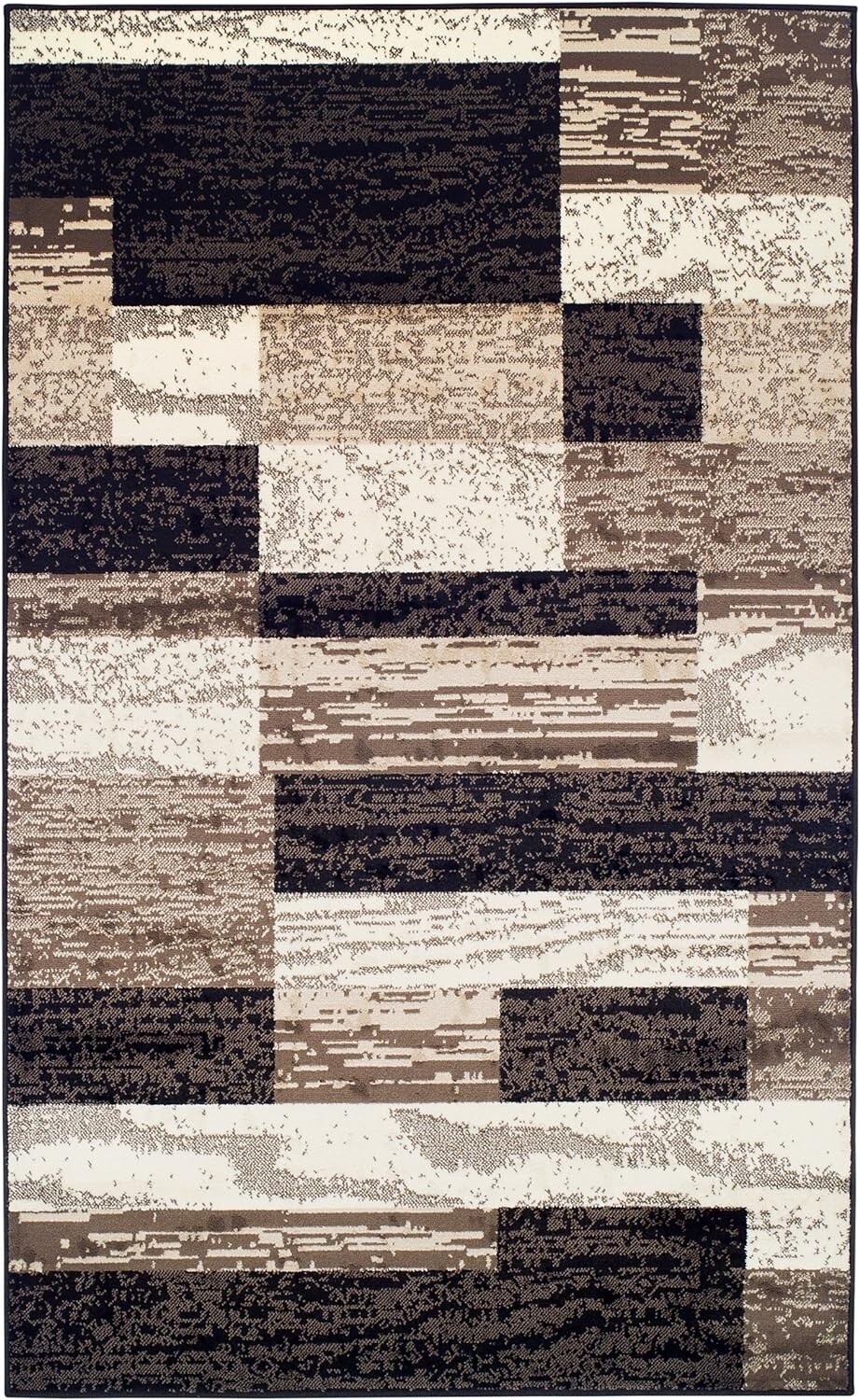 Alfombra De Área Grande 4ft x 6ft Para Sala De Estar Floral Chocolate NUEVO US