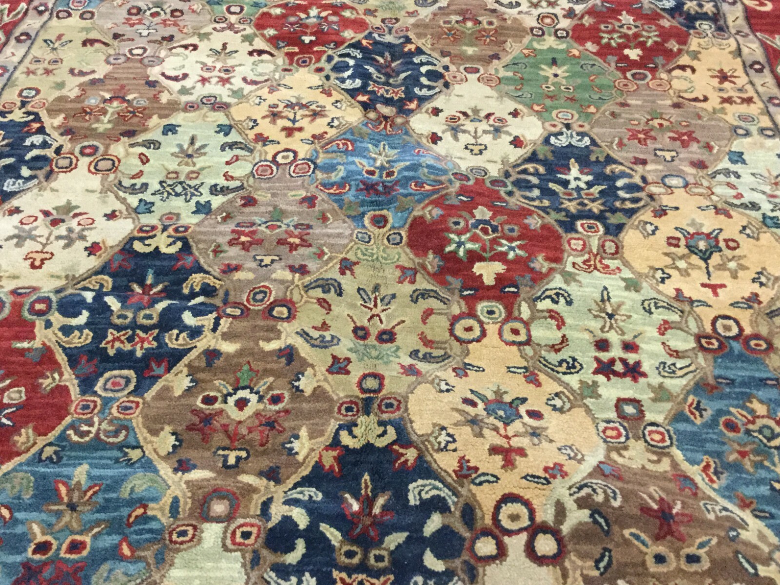 BURGUNDY 9′-6″ X 13′-6″ Pulled Threads Rug, Reduced Price 1172636045 HG911B-10