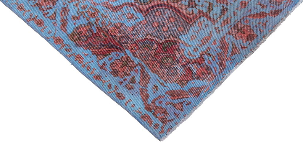 Vintage Hand-Knotted 68 1/2×53 1/2in-Orient, Modern, Carpet, Rug, Blue