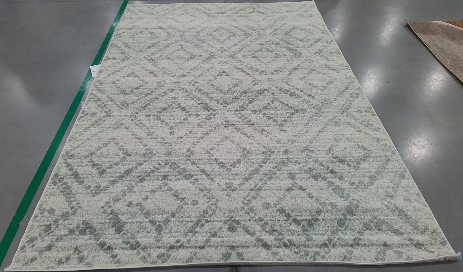 IVORY / GREEN 6′-0″ x 9′-0″ Back Stain Rug, Reduced Price 1172805939 ADR131X-6