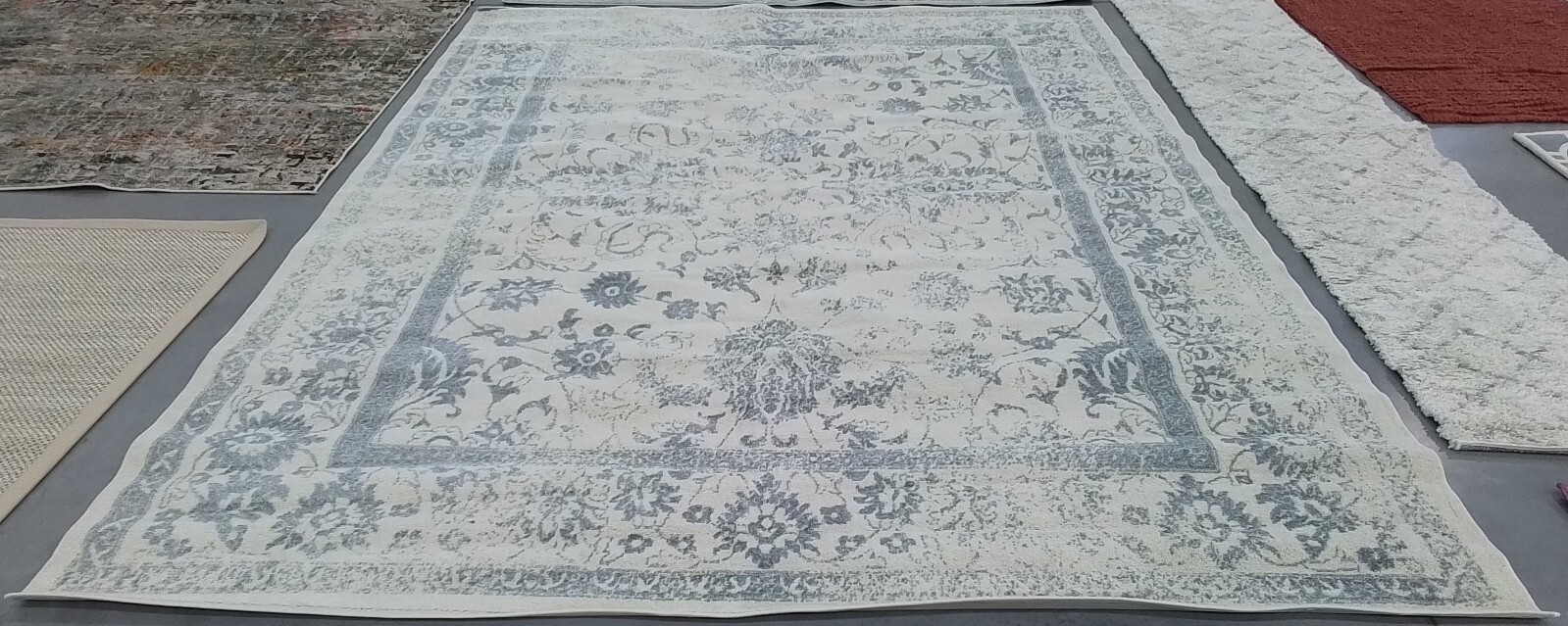 IVORY / SLATE 9′-0″ x 12′-0″ Flaw in Rug, Reduced Price 1172770405 ADR109S-9