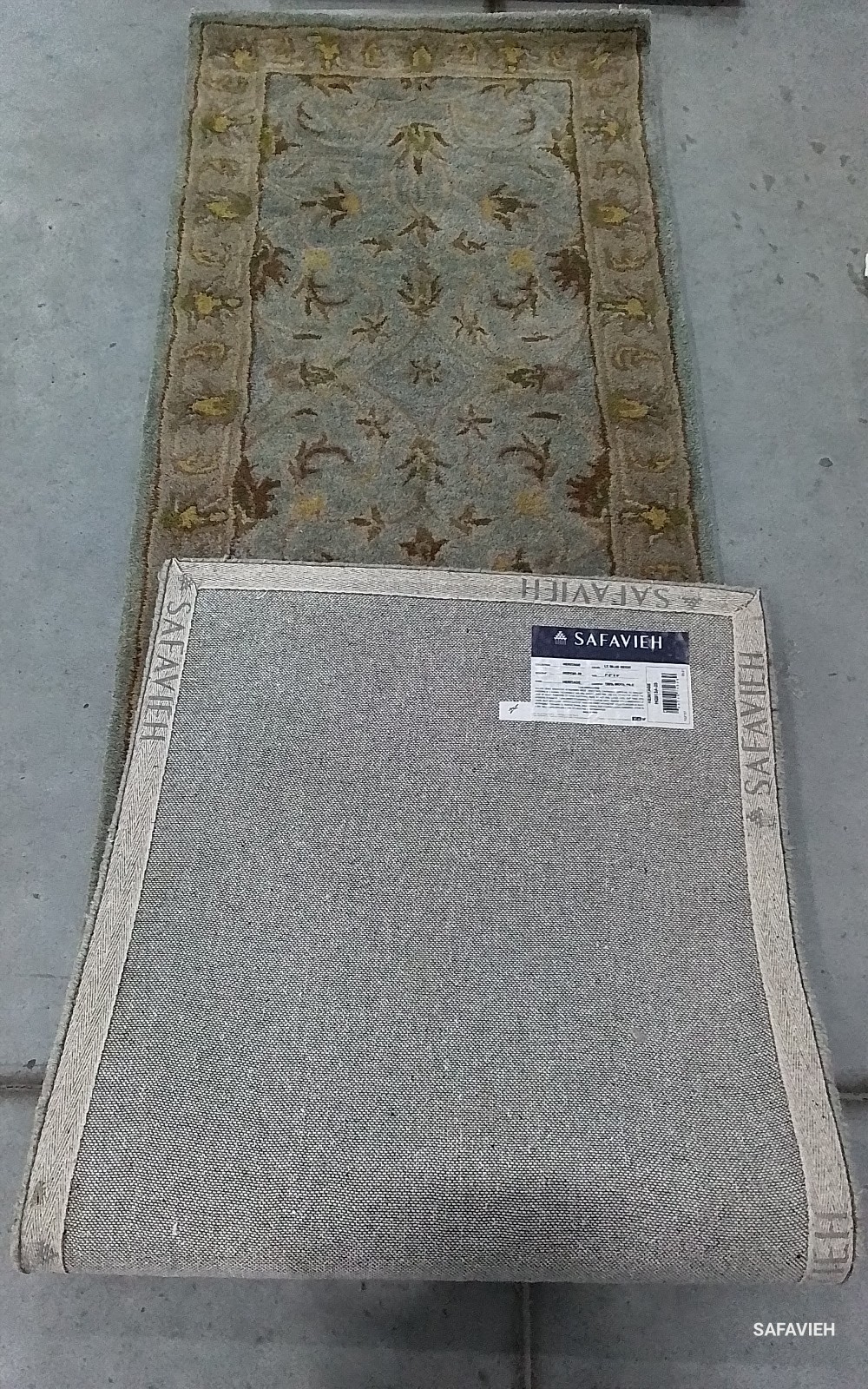 LIGHT BLUE / BEIGE 2′-3″ x 8′-0″ Flaw in Rug, Reduced Price 1172781146 HG913A-28