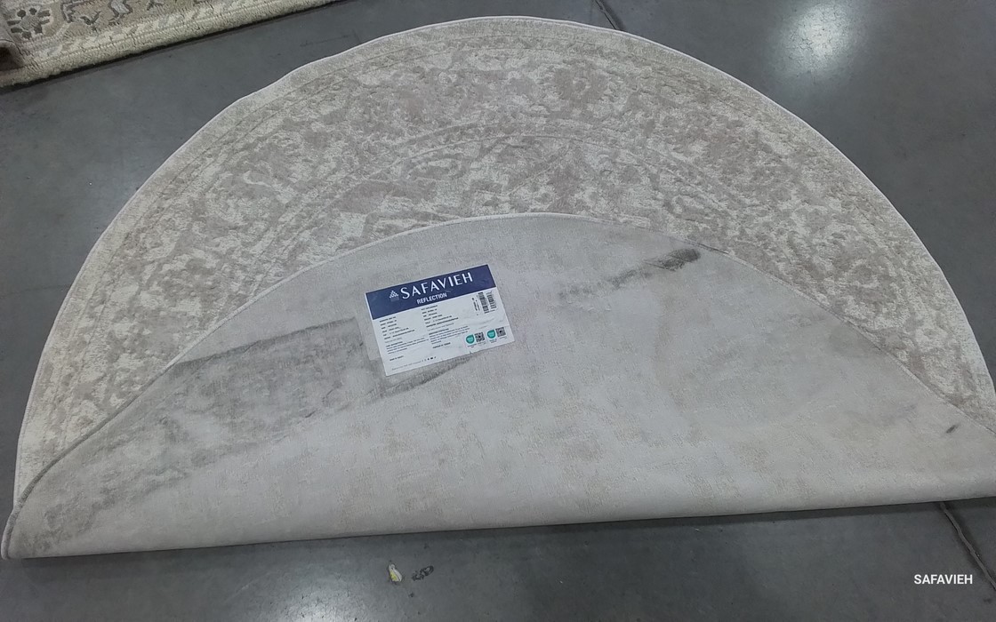 CREME / IVORY 5′-0″ x 5′-0″ Back Stain Rug, Reduced Price 1172806167 RFT665D-5R