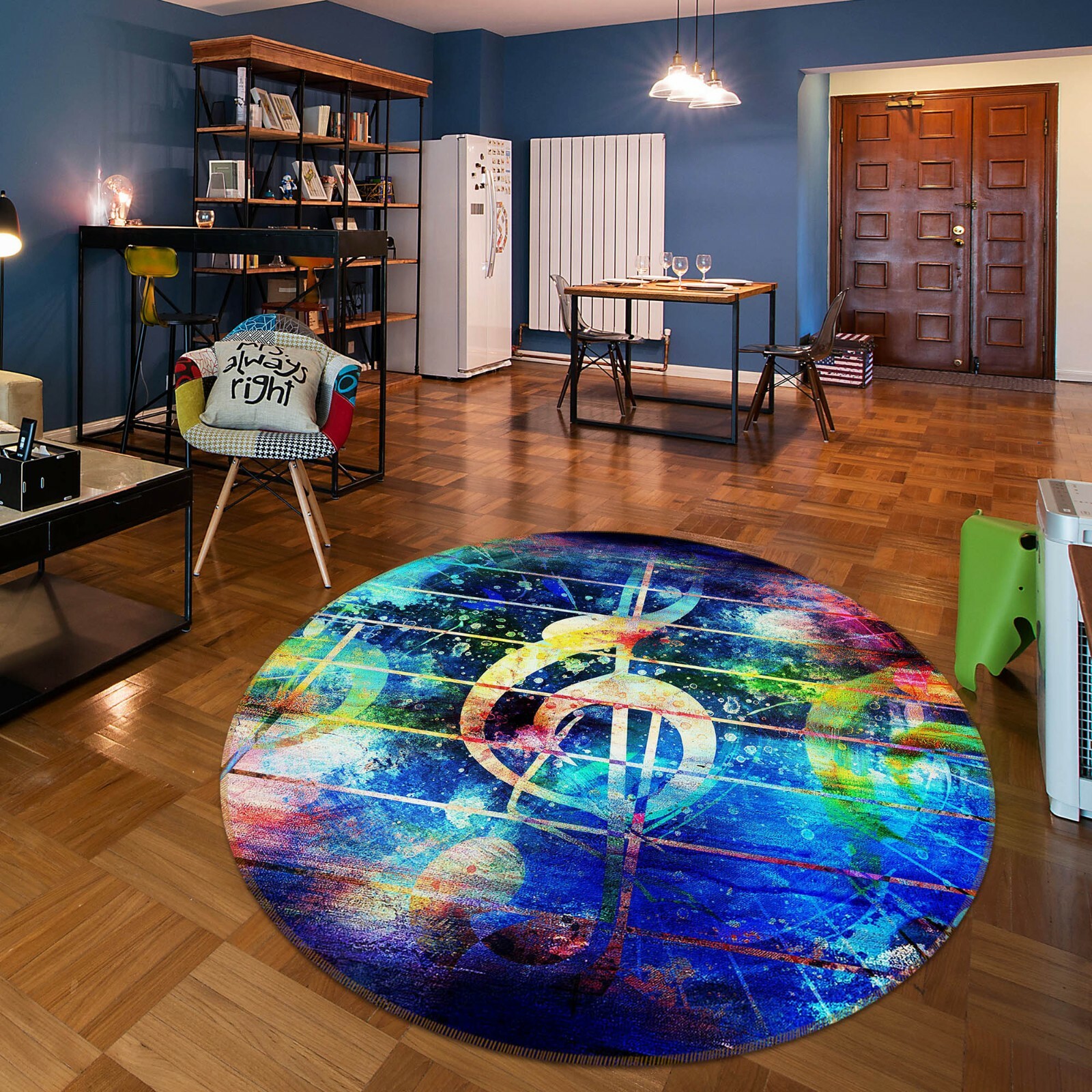 3D Blue Note ZHUA3481 Game Non Slip Rug Mat Photo Carpet Zoe