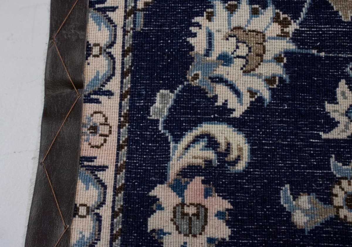 Handmade Traditional Navy Thick Pile Rug Small Oriental Area Home Carpet 3×4 ft