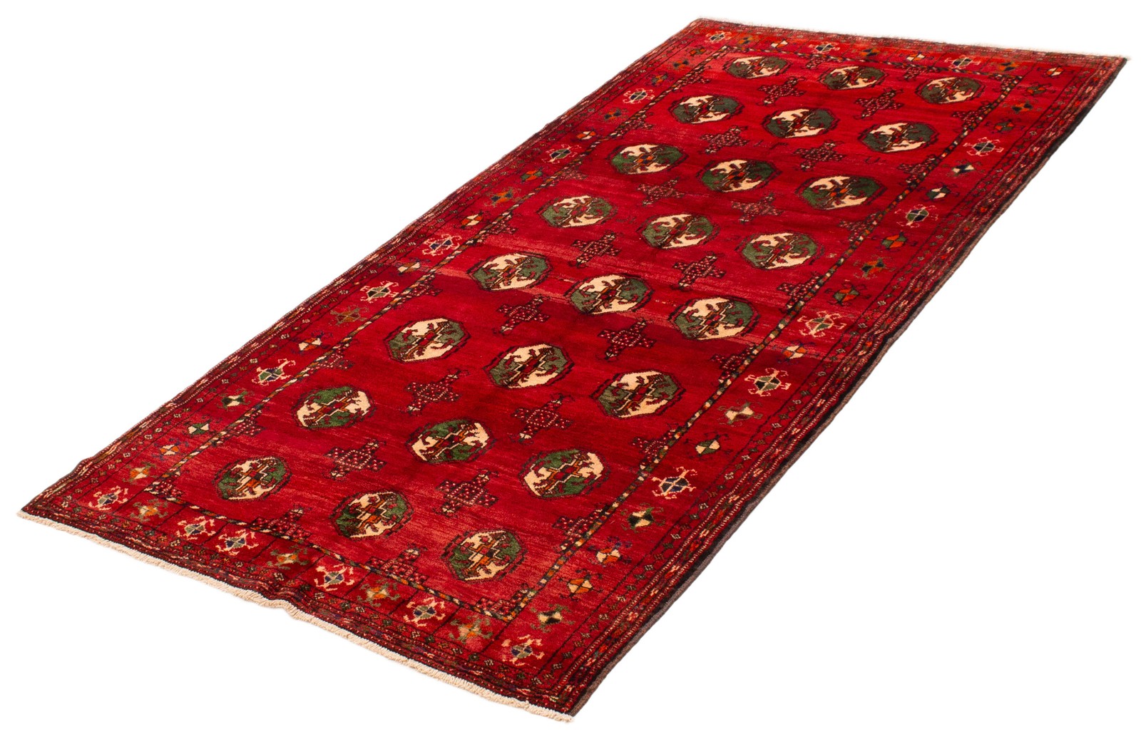 Vintage Traditional Hand-Knotted Area Rug 4’10” x 9’7″ Oriental Wool Carpet
