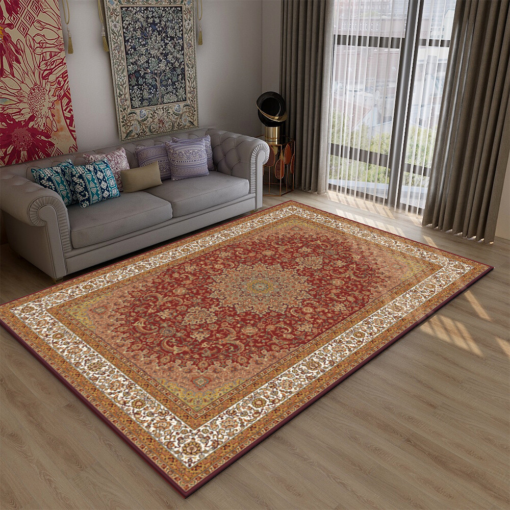 Contemporary / Traditional Area Rugs Crystal Velvet Living Room Carpet Floor Mat