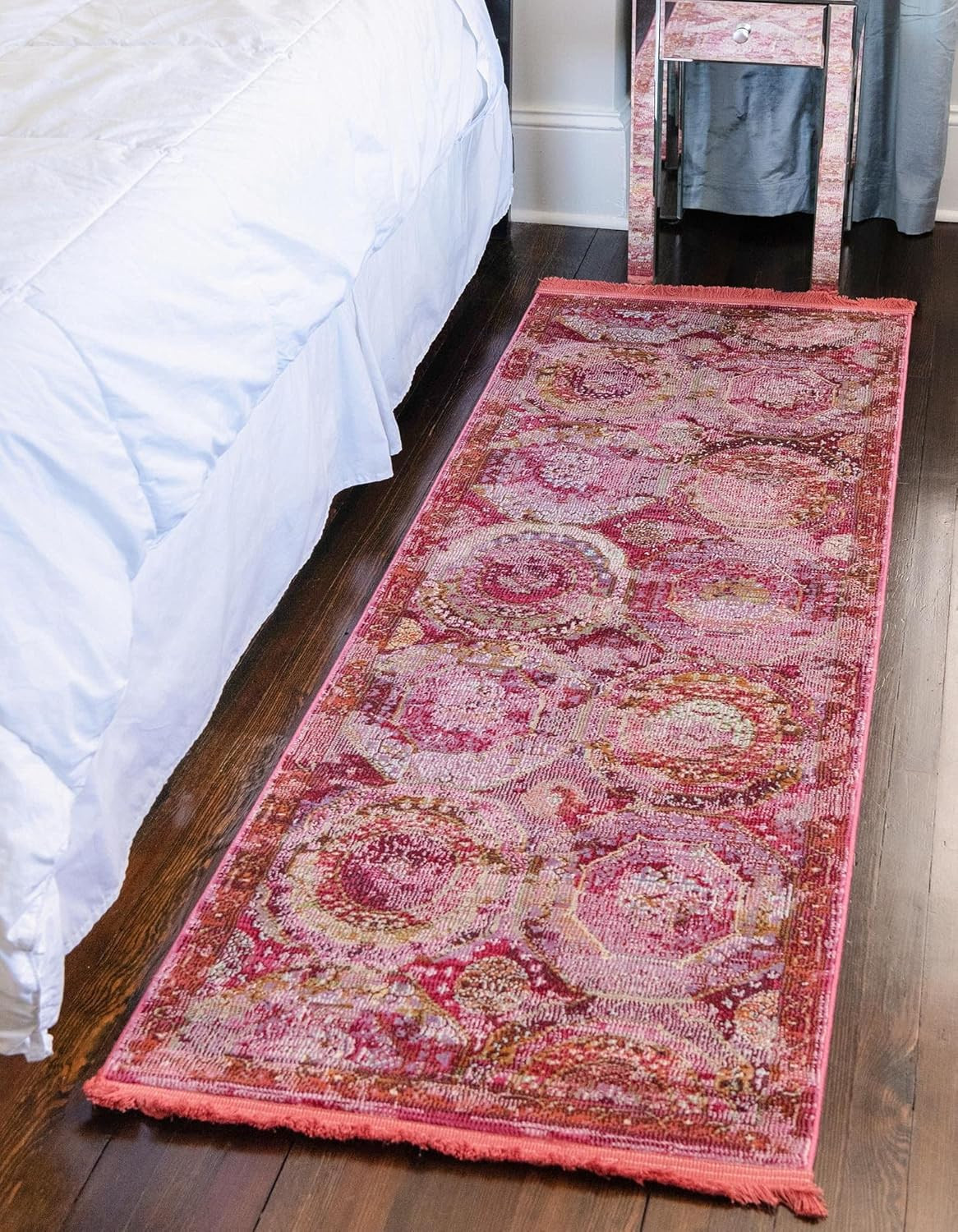 Baracoa Collection Pink/Ivory Runner Rug – Coppelia 2’2″ x 4’1