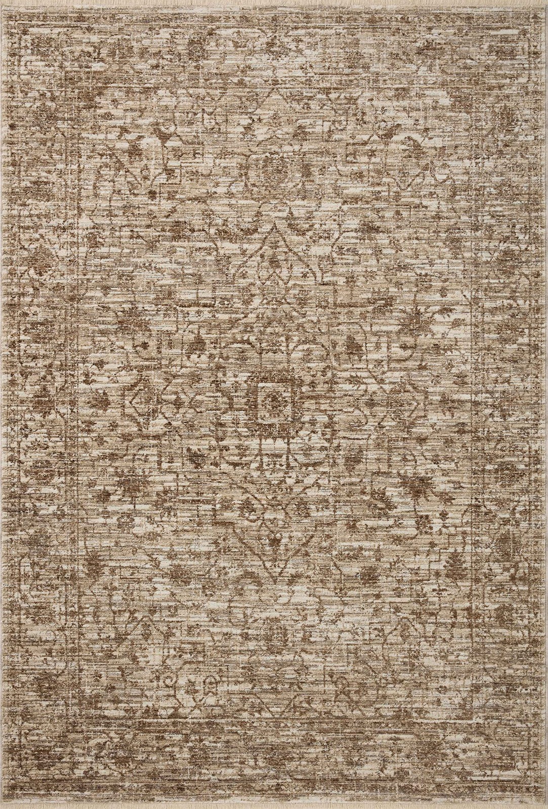 Loloi Ii Sorrento Collection Sor-01 Bark/Natural 3-11 X 3-11 Round Accent Rug