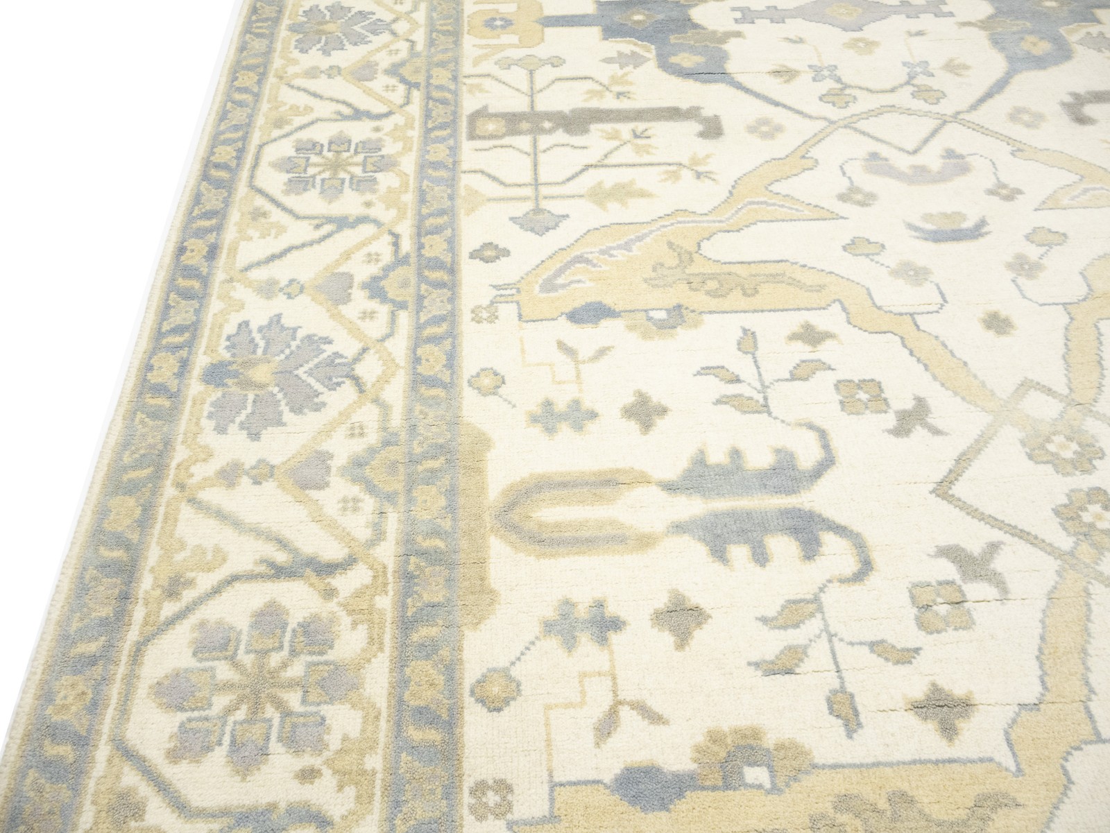 8X16 Handmade Oushak Oriental Rug Floral Design Home Hallway Decor Carpet