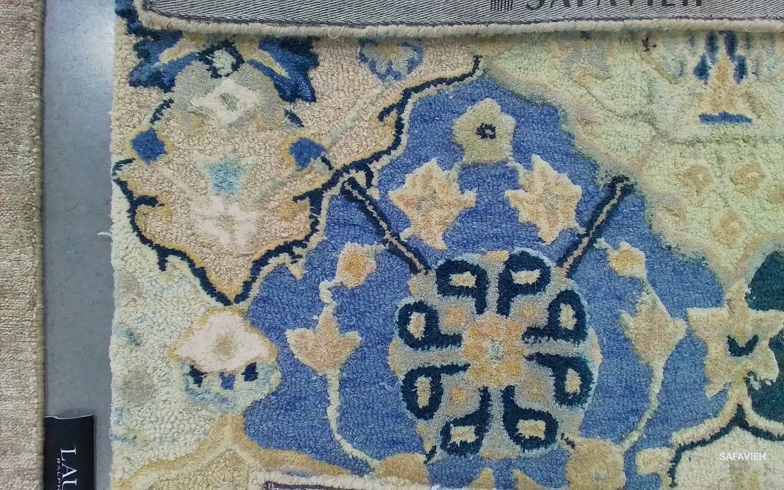 BEIGE / BLUE 2′-3″ x 12′-0″ Flaw in Rug, Reduced Price 1172793508 GLM622B-212