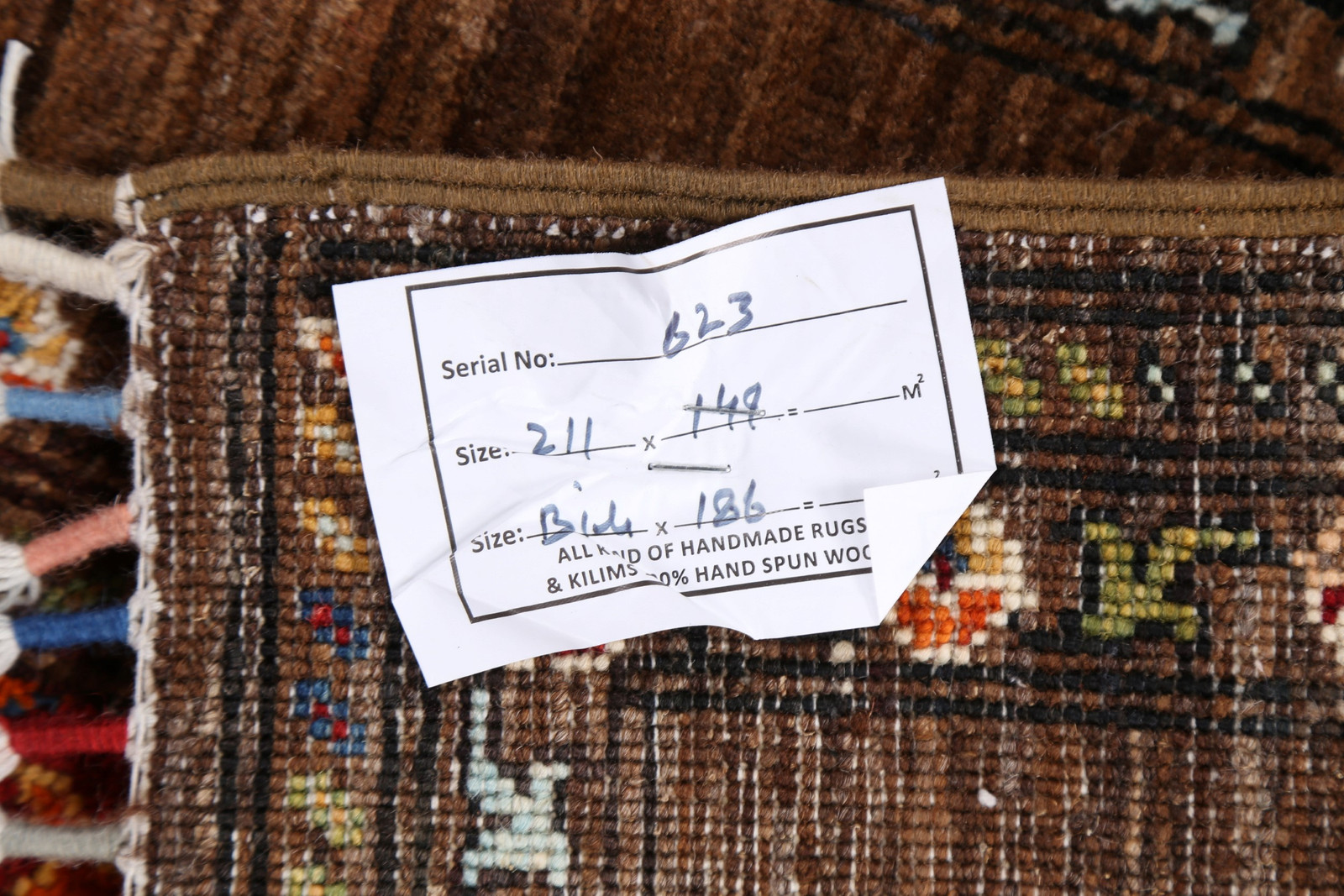 100% Vegetable Dye Brown Wool Ziegler Oriental Area Rug Hand-made Carpet 5×7