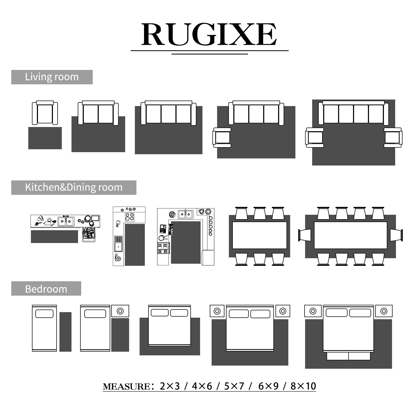 Rugixe 57 Rug Foldable Machine Washable Living Room Area Rug Machine Washable