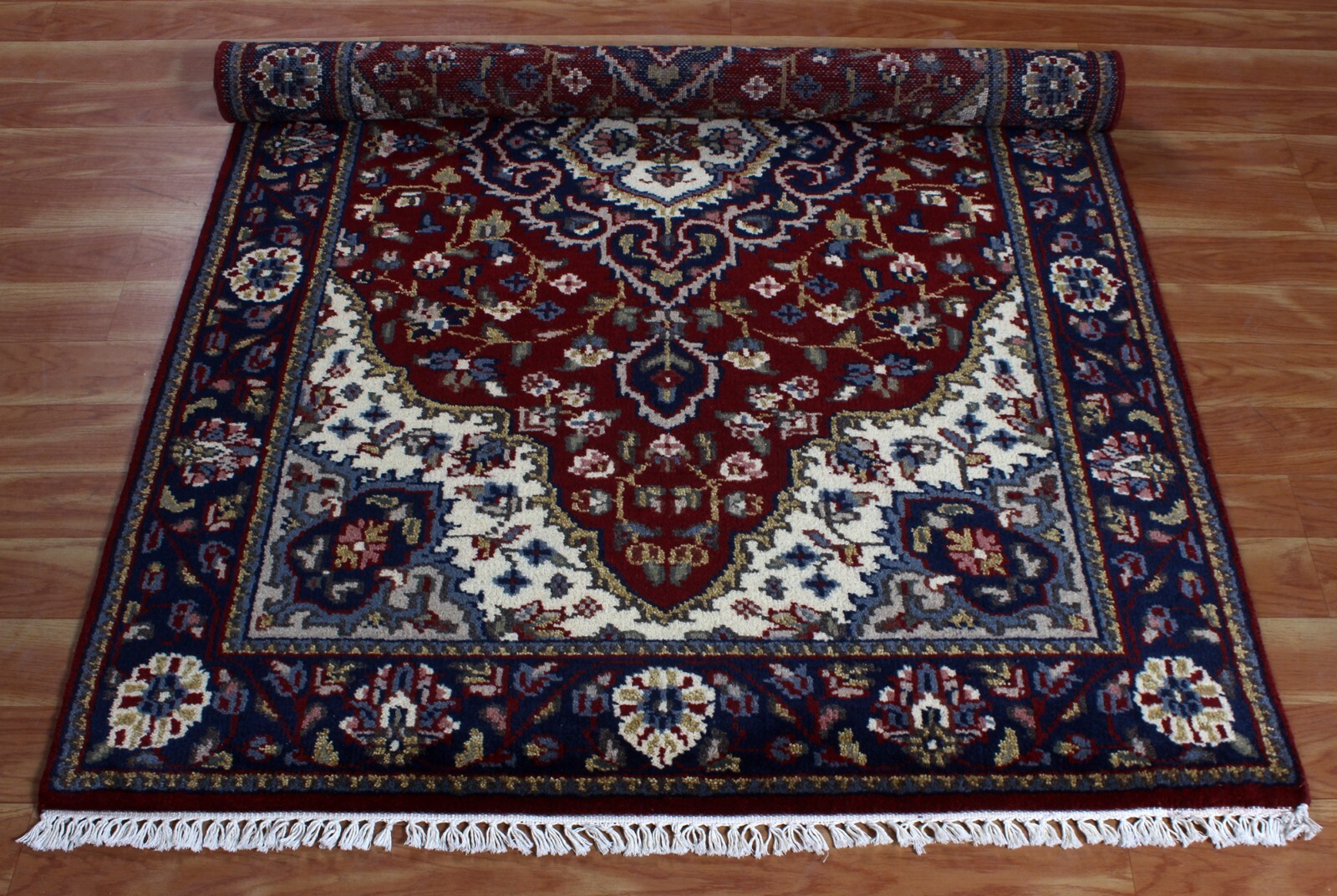 Turkish Hand Knotted Tribal Wool Area Rug Parisian Living/Kids Room Carpet 4x6ft