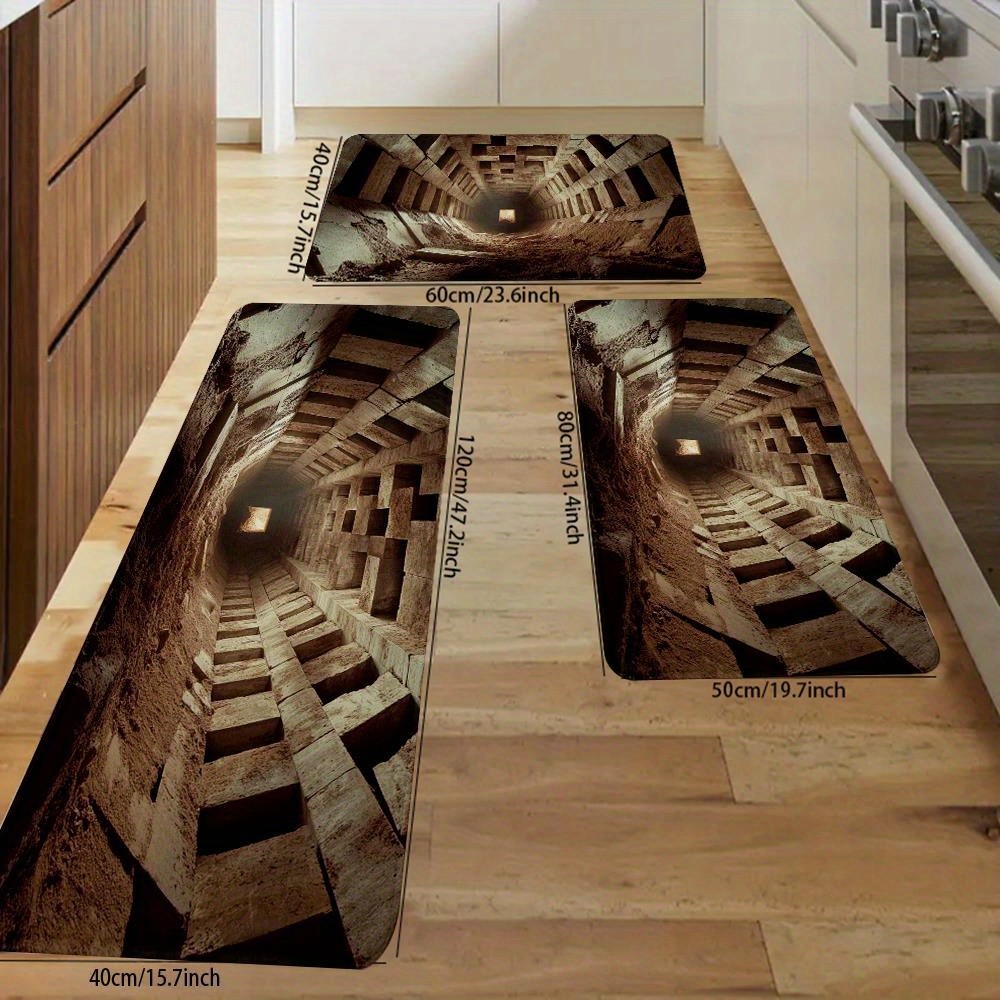 Modern Rug Mat Designed for Doormats, Showcasing The Interior Ancient Tomb Mat▧