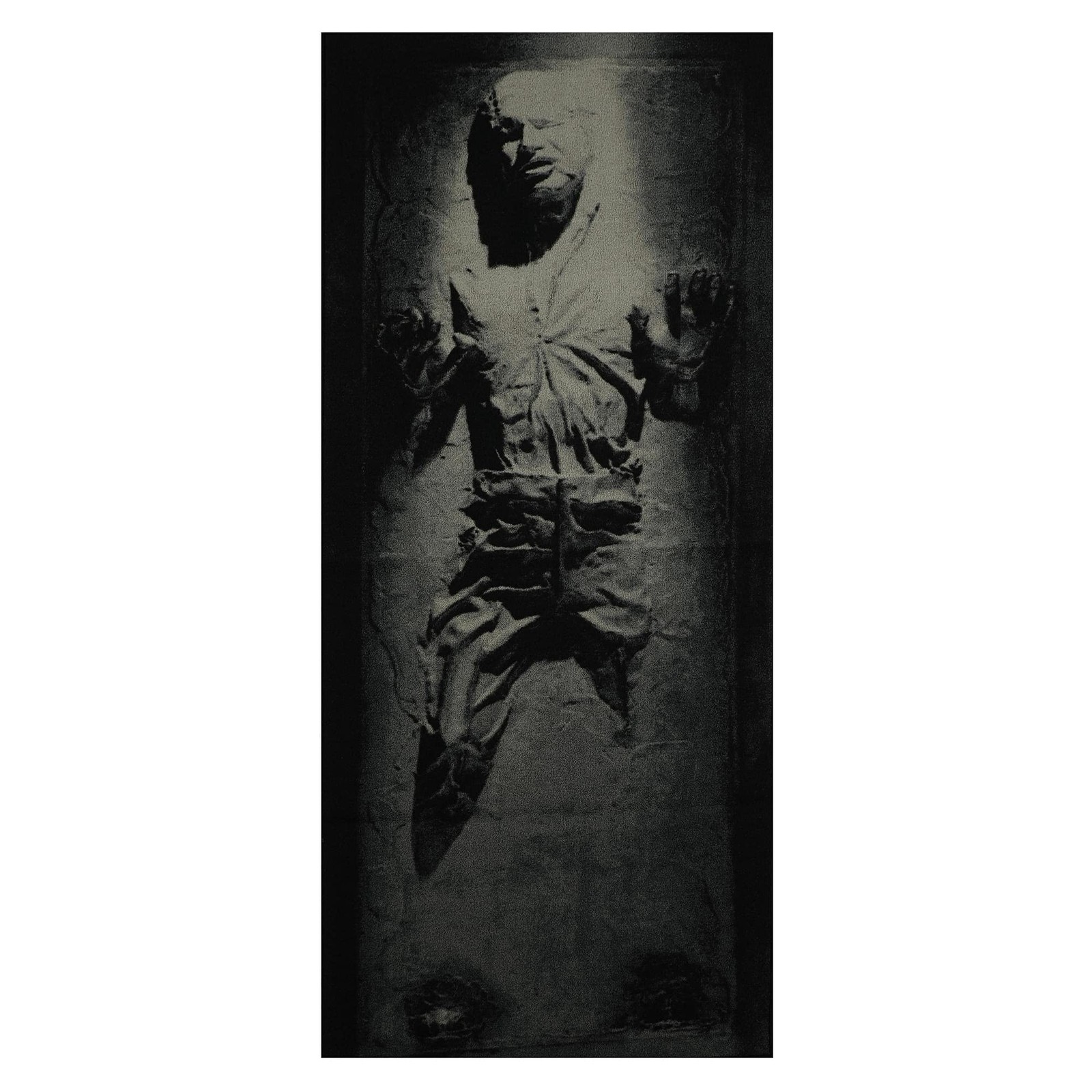 Star Wars Han Solo Carbonite Area Rug 39X91 Inches Grey Room Decor Essentials