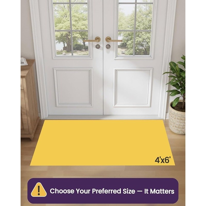 Non Slip Machine Washable Dirt Trapper Rug Home Entrance Hallway Patio Garage US