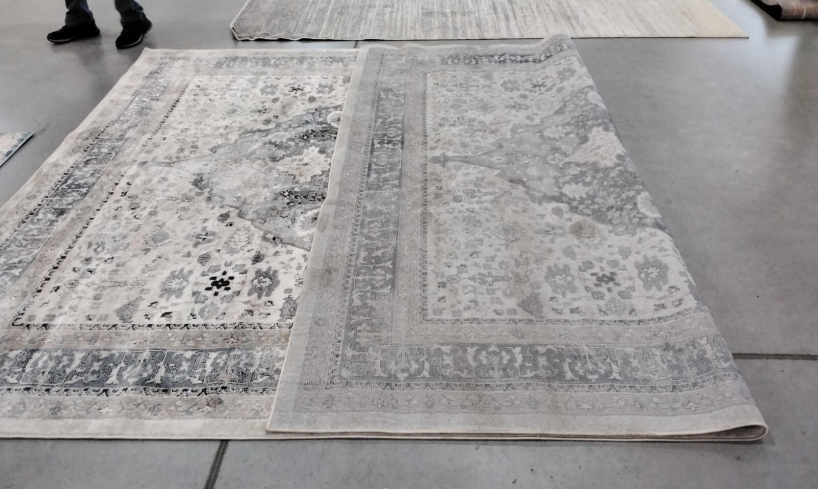 BEIGE / GREY 9′ X 12′ Back Stain Rug, Reduced Price 1172721762 ORE896B-9