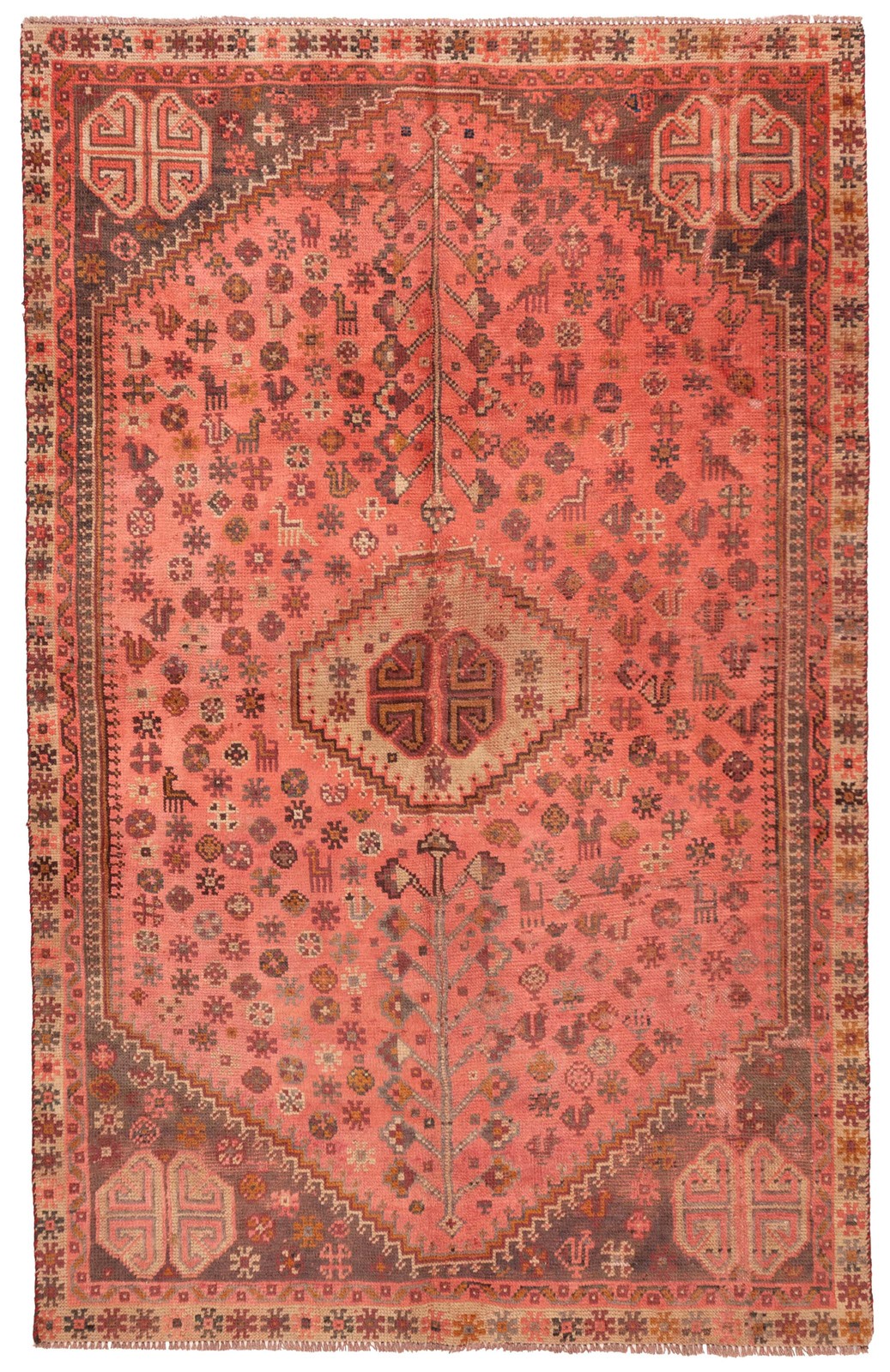 Traditional Vintage Hand-Knotted Area Rug 5’7″ x 8’4″ Oriental Wool Carpet