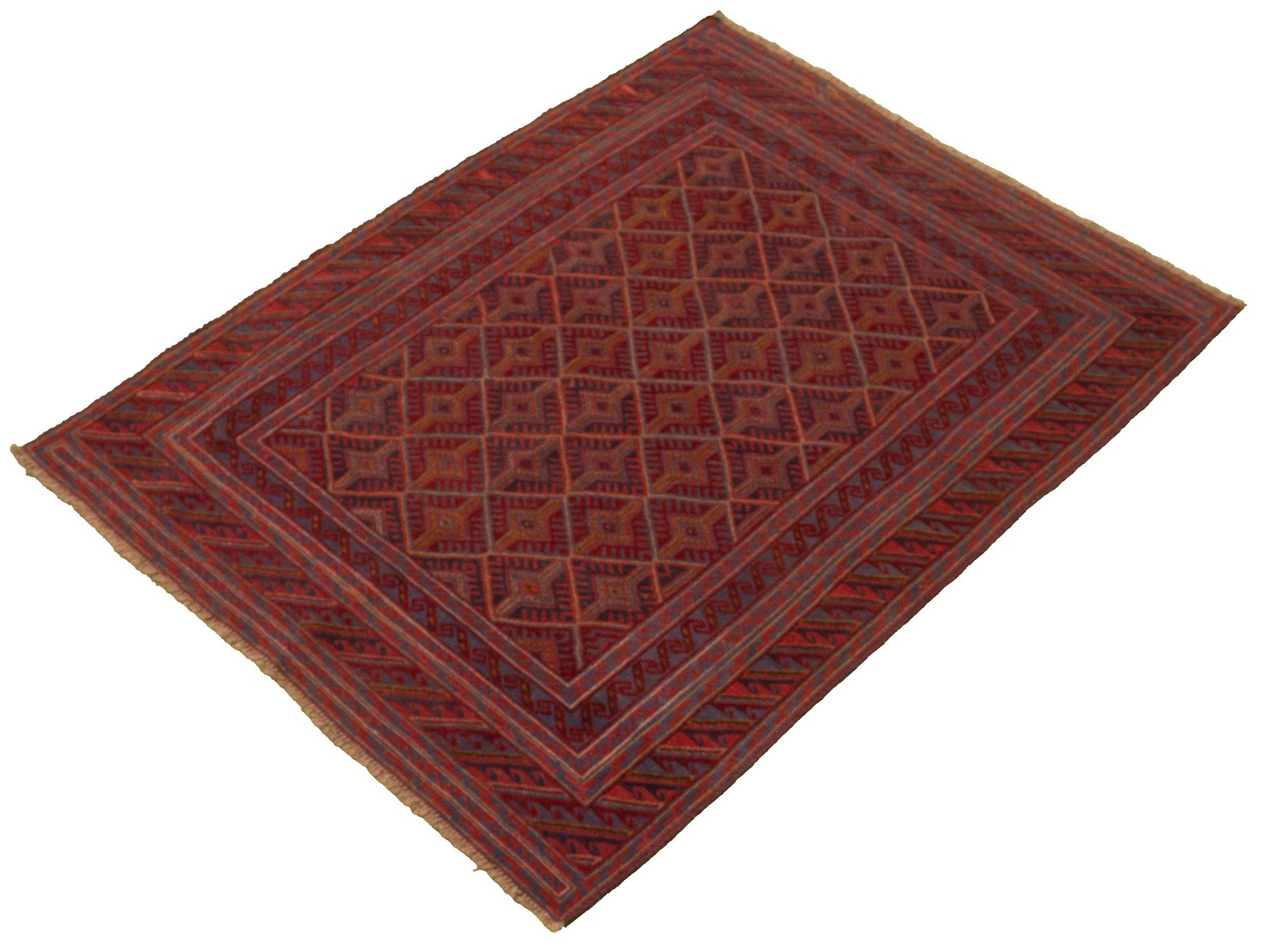 Vintage Traditional Hand-Knotted Area Rug 4’11” x 6’1″ Oriental Wool Carpet