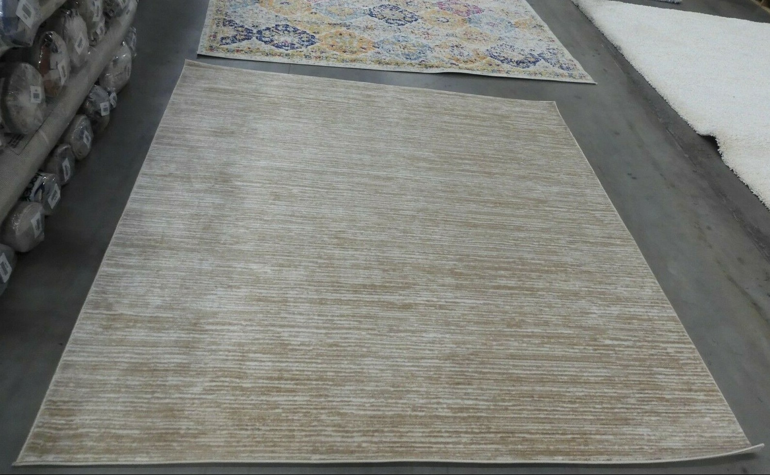 CREME 6′-7″ X 6′-7″ Square Back Stain Rug, Reduced Price 1172616411 VSN606F-7SQ