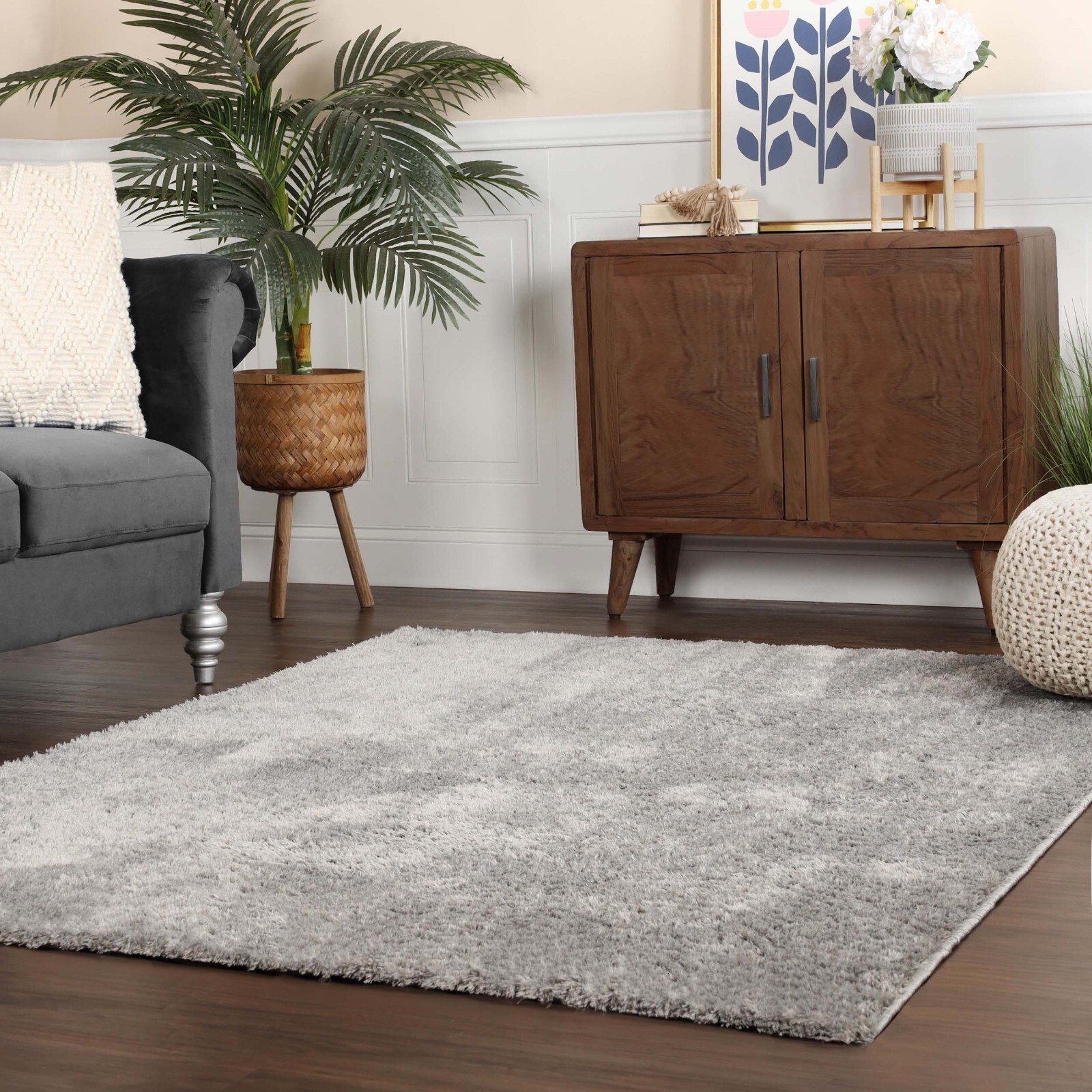 California Luxury Solid Shag Carpet Pet Friendly Soft Large Area Rugs or Runner