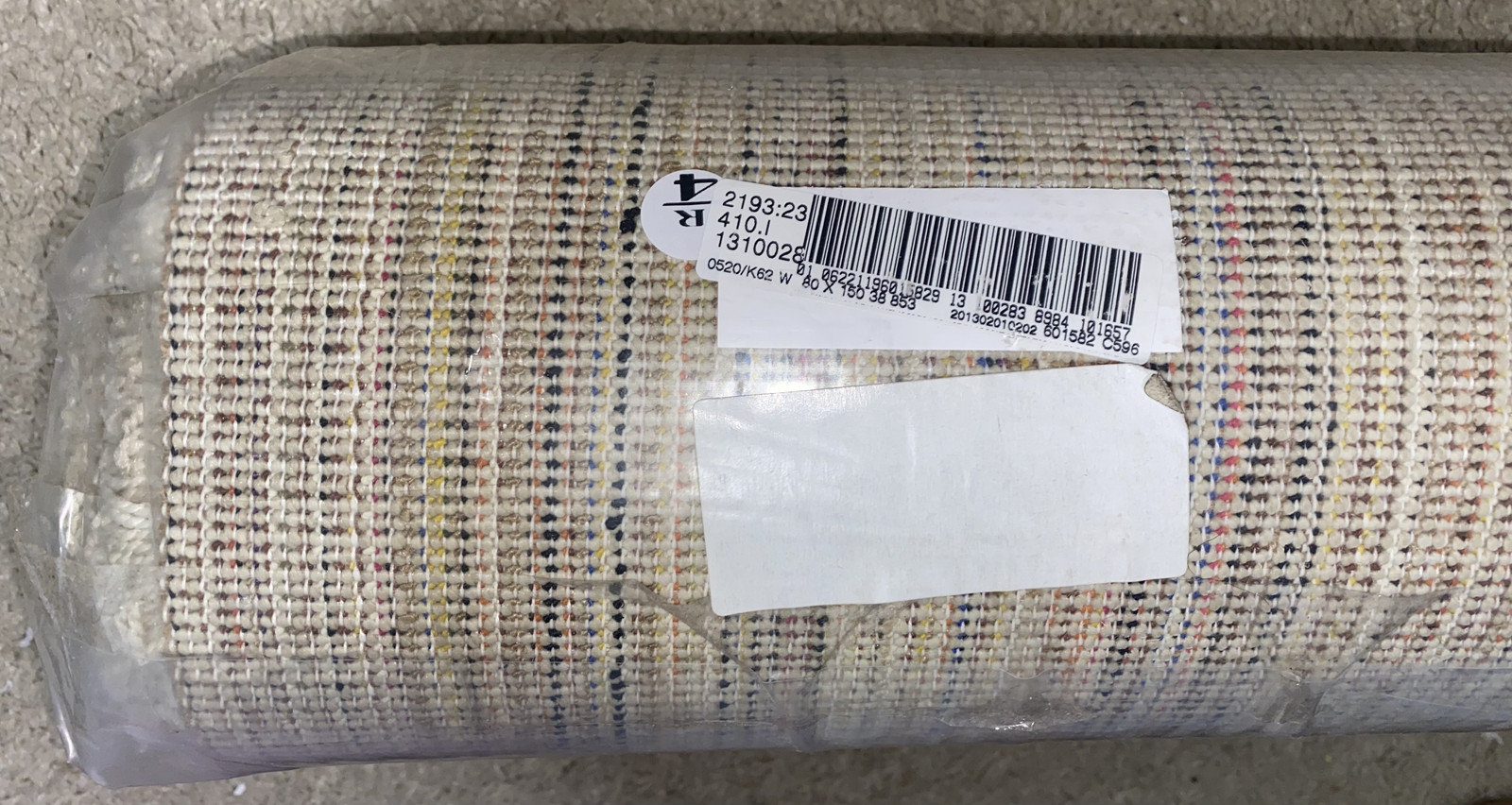 NEW! IKEA Adum rug carpet off white cream 80 cm x 150 cm (2ft 7 in x 4 ft 11 in)