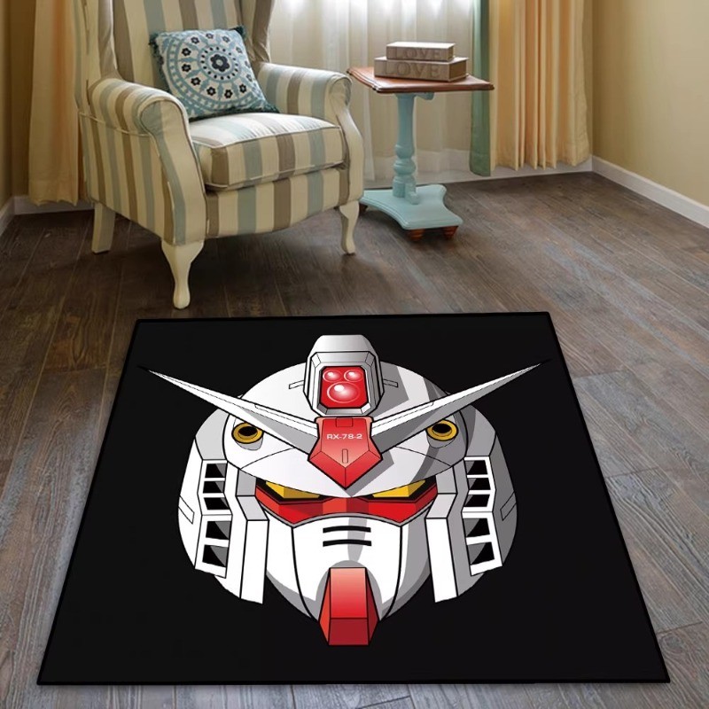 Anime GUNDAM Animated Pattern Non-slip Carpet Floor Mat Gift Various Shapes