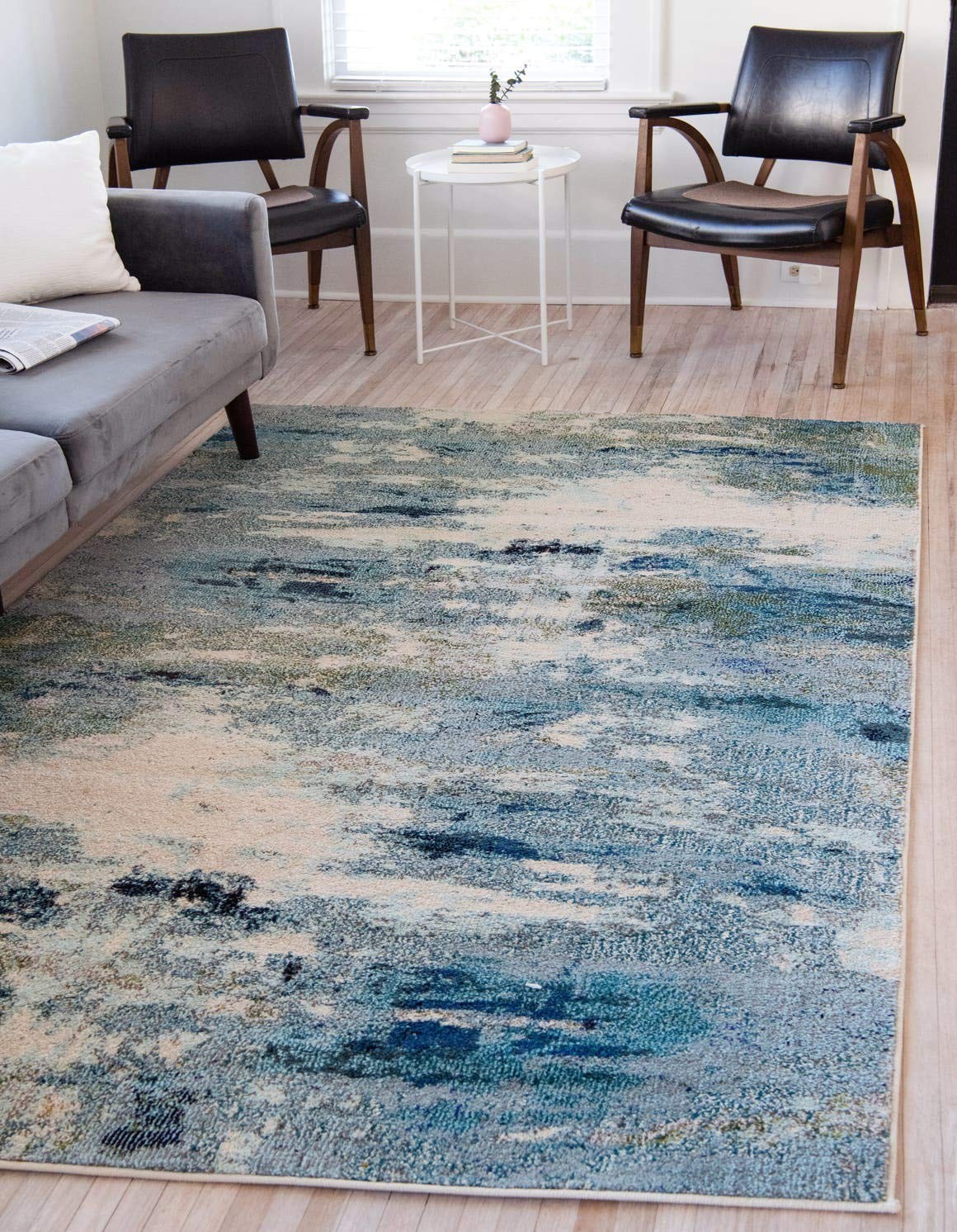 Chromatic Collection Modern & Vibrant Abstract Area Rug For Any Home Décor (3…