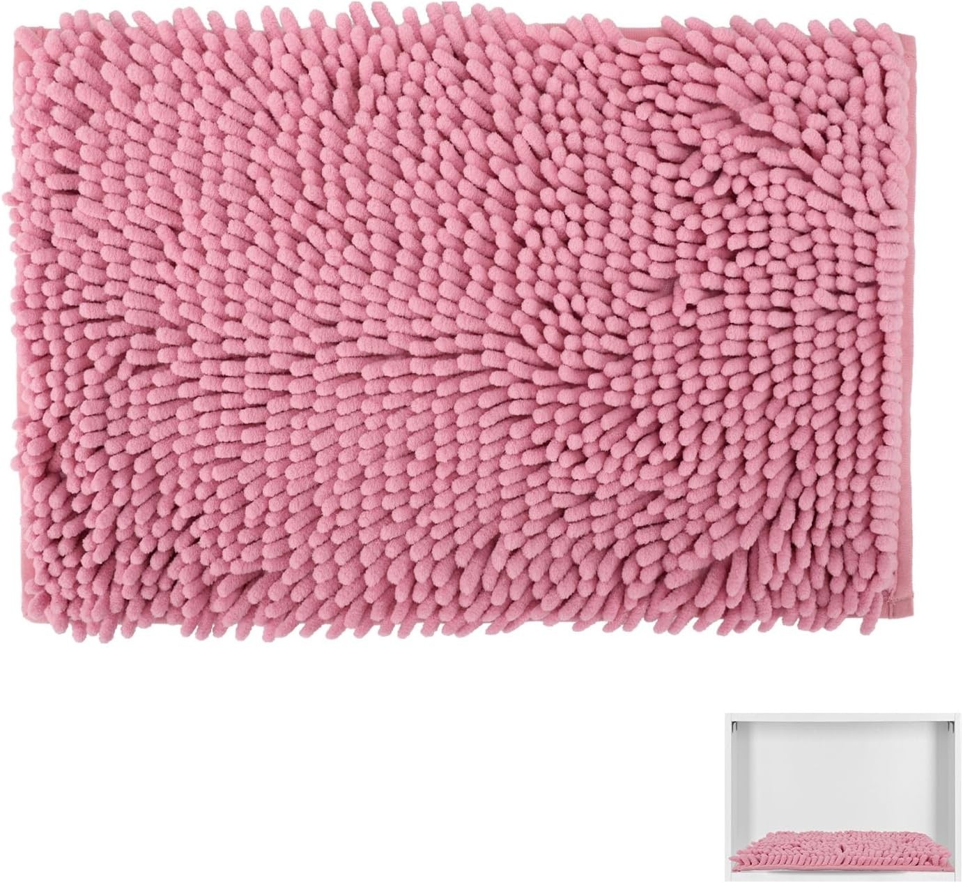 Cozy Chenille Locker Rug in Pink – Perfect Decor for School Lockers, 11.5 x 17.5
