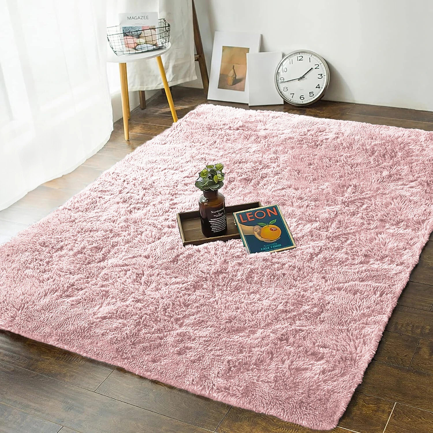 Shaggy Fluffy Area Rug Anti Skid Living Room Bedroom Carpet Ultra Soft Floor Mat