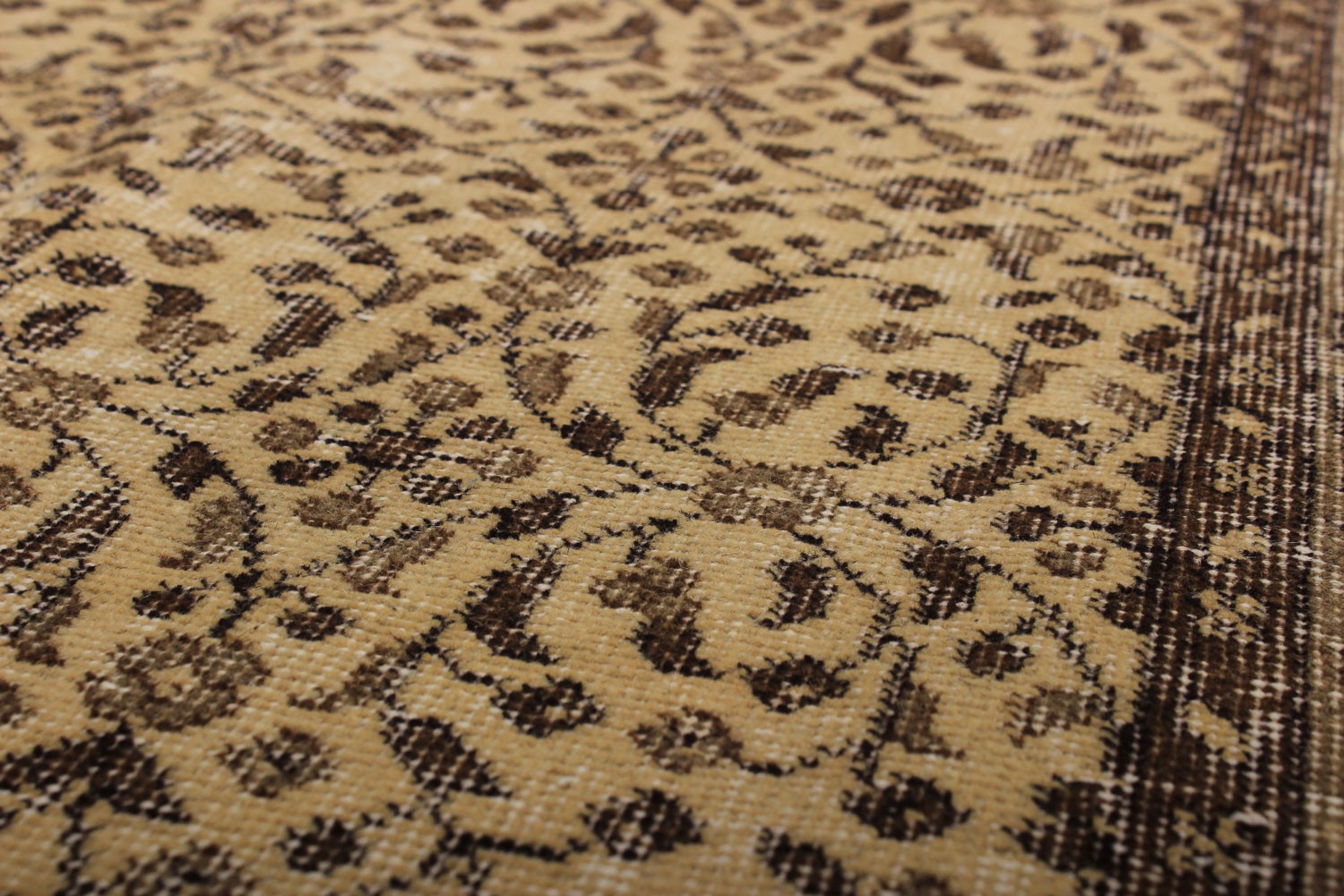Traditional Vintage Hand-Knotted Area Rug 3’8″ x 6’7″ Oriental Wool Carpet