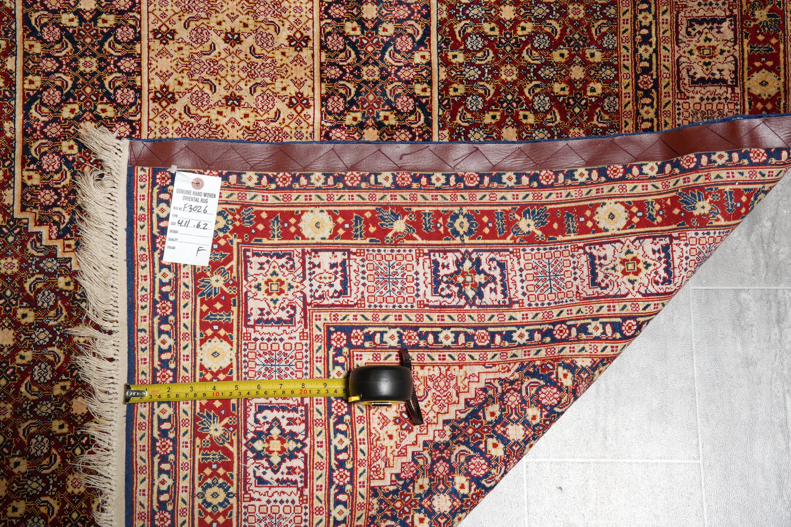 5 x 6 Wool and Silk Irran Perrsian Tabriiz Mahii Rug #F-3026