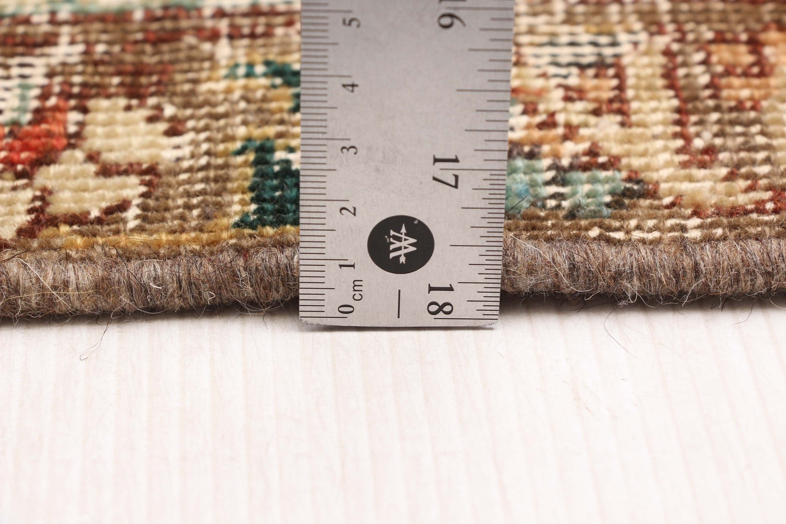 Vintage Hand-Knotted Area Rug 9’7″ x 12’6″ Traditional Wool Carpet