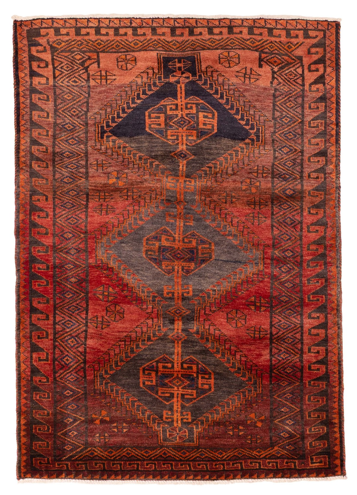 Traditional Vintage Hand-Knotted Area Rug 5’0″ x 6’11” Oriental Wool Carpet