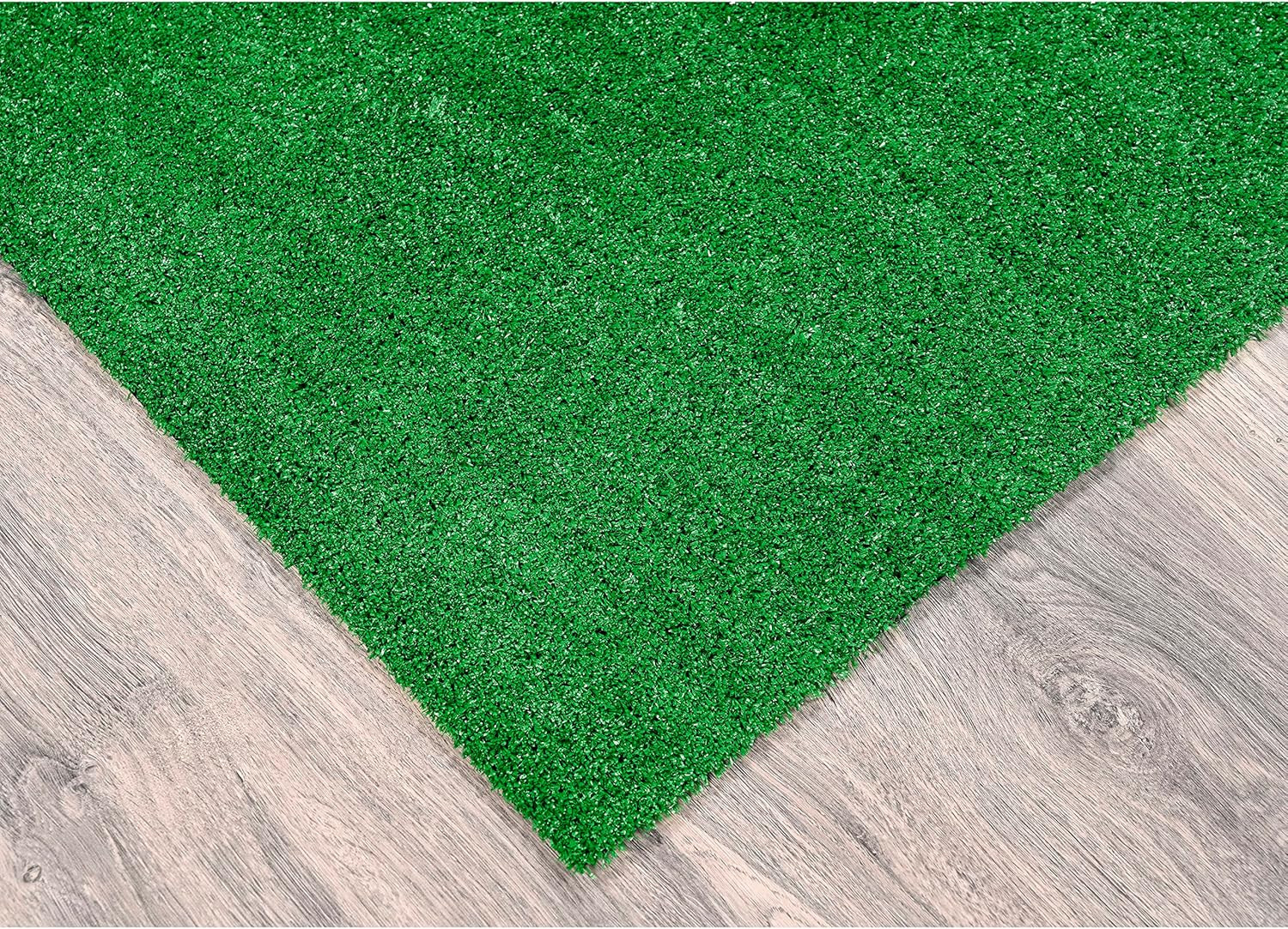 Artificial Grass 3 Ft. X 5 Ft. Large Indoor/Outdoor Area Rug Green