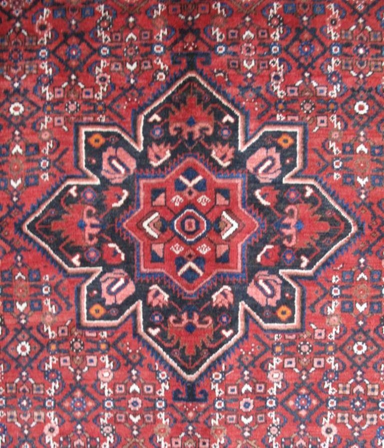 7.3 x 10.4 Red Perrsian Heriiz Bijaar Rug 81833